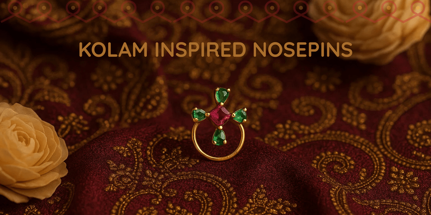 Kolam-Inspired Nosepins : Where Tradition Meets Everyday Elegance - BCOS Its Silver