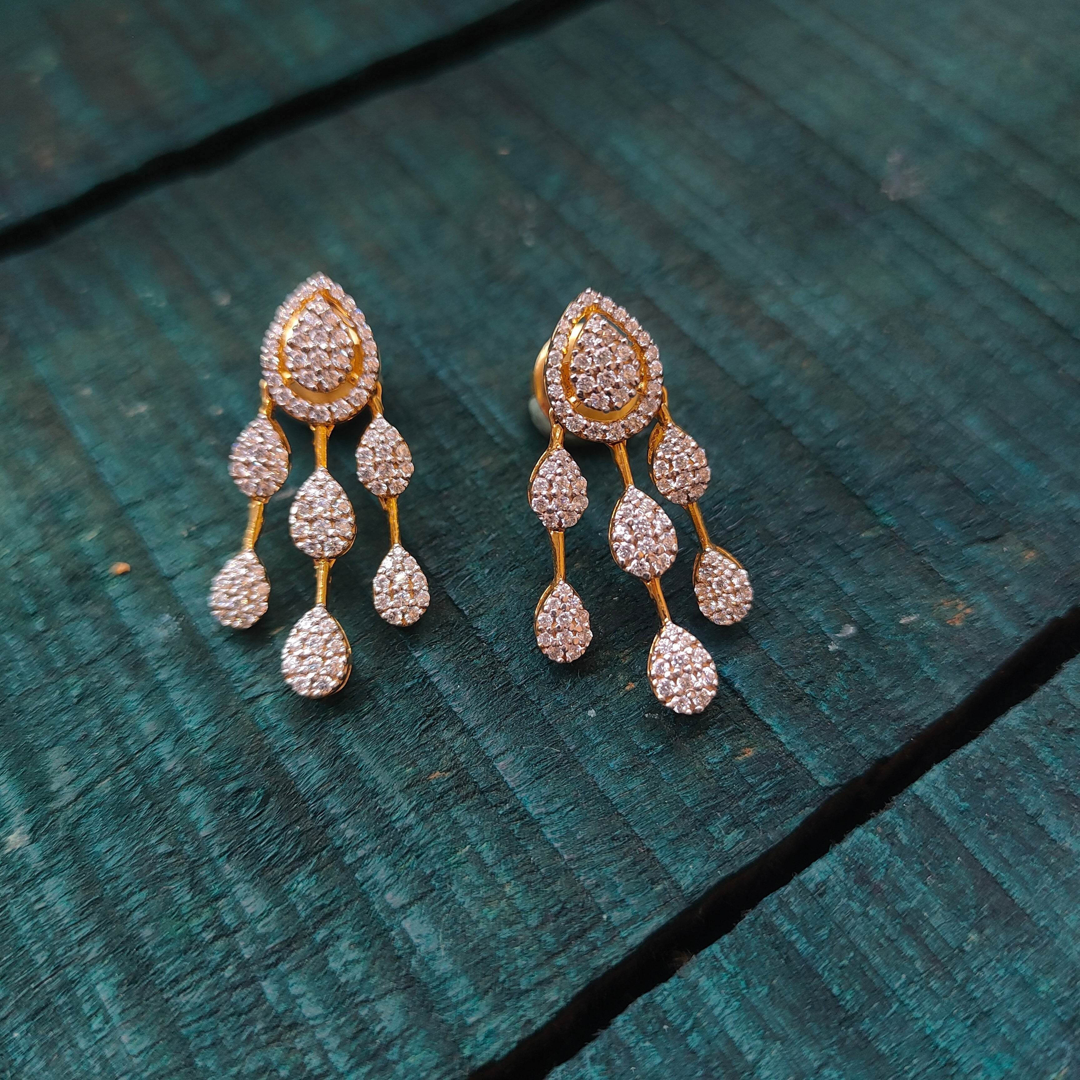 2 layer Theia Necklace with earring - 0075 - BCOS Its Silver