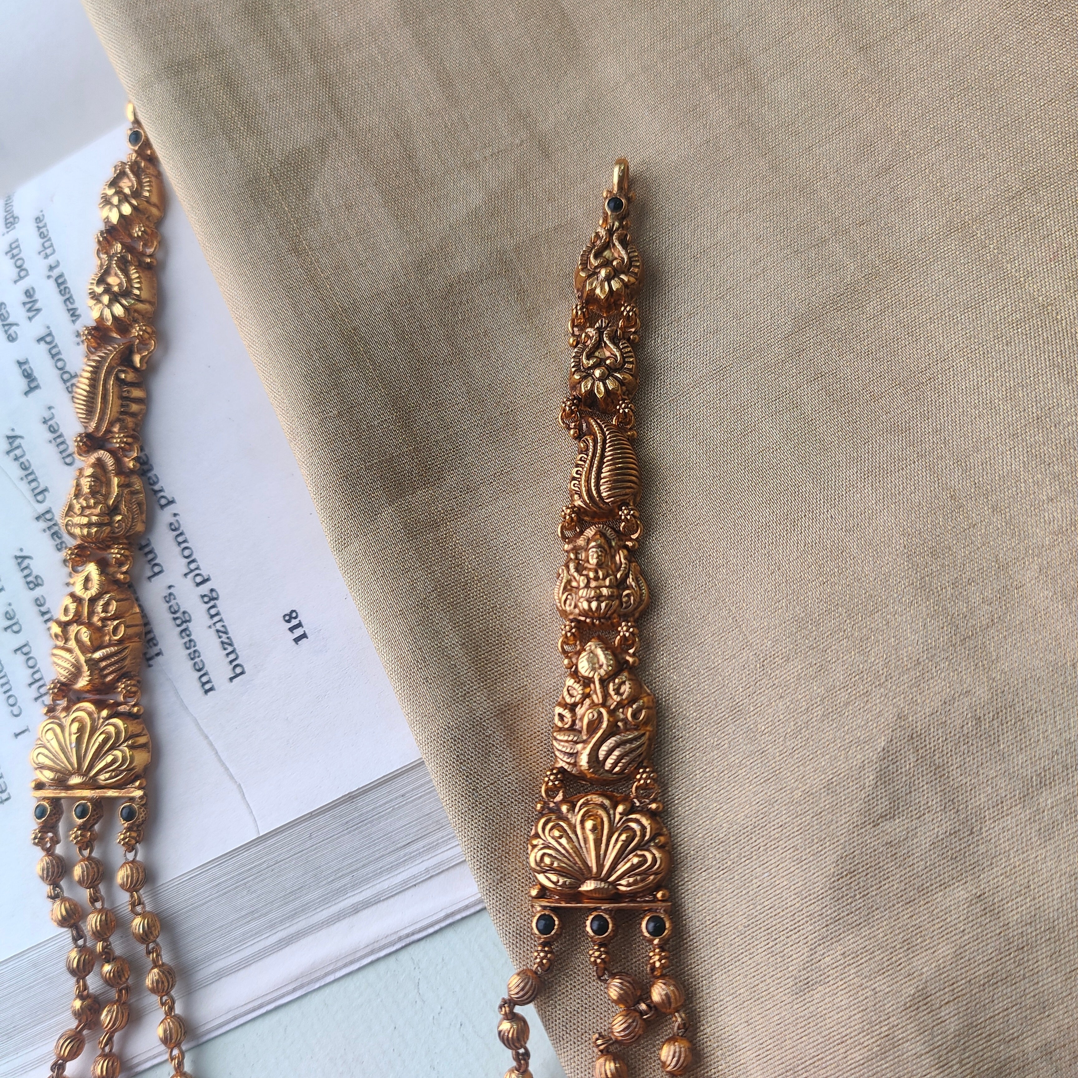 3 Layer Mohan Mala - 0042 - BCOS Its Silver