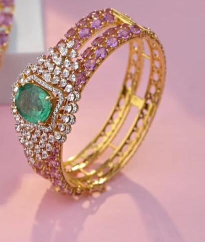 92.5 Diamond look alike set - 0234 - BCOS Its Silver