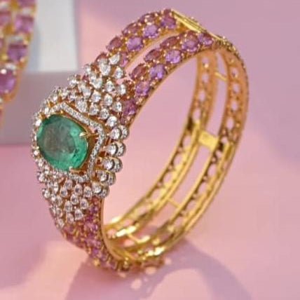 92.5 Diamond look alike set - 0234 - BCOS Its Silver