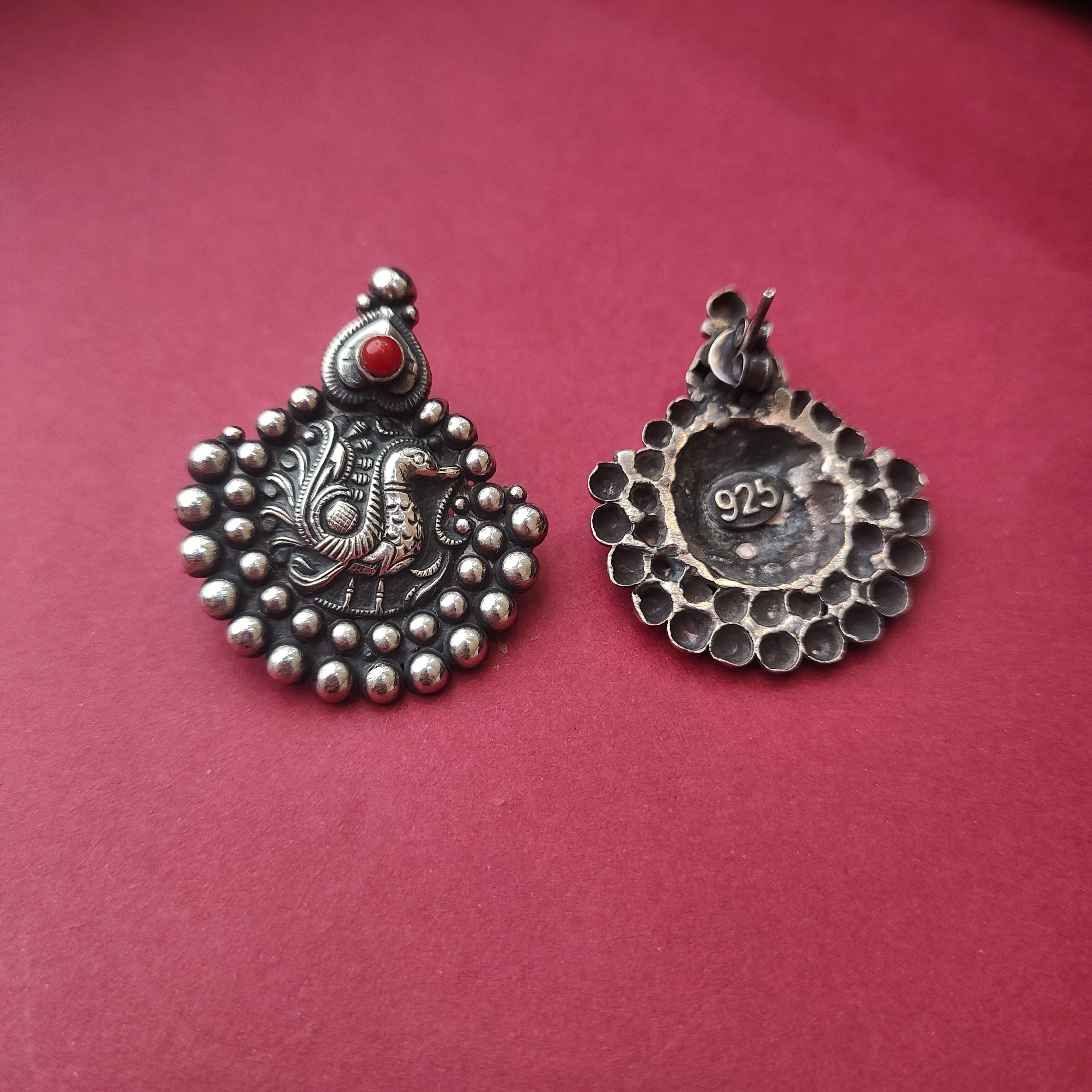 92.5 Pure Silver Oxy Earrings - 0582 - BCOS Its Silver