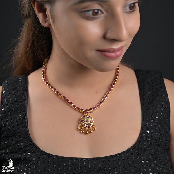 925 Gold Plated Reversable Neckpiece -0995