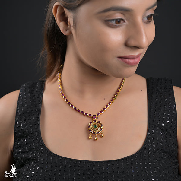 925 Gold Plated Reversable Neckpiece -0997
