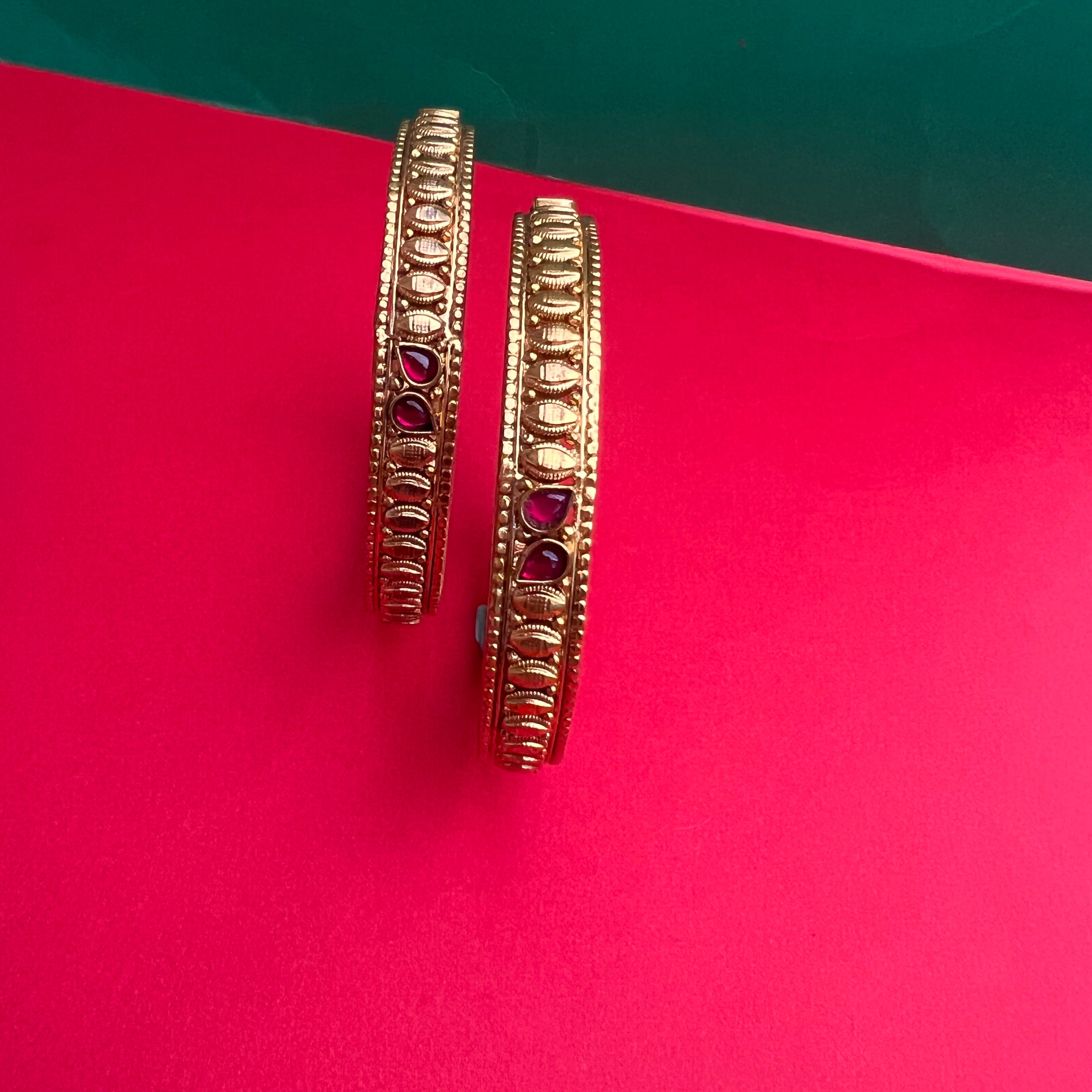 925 Silver Gold Plated Bangle-1224