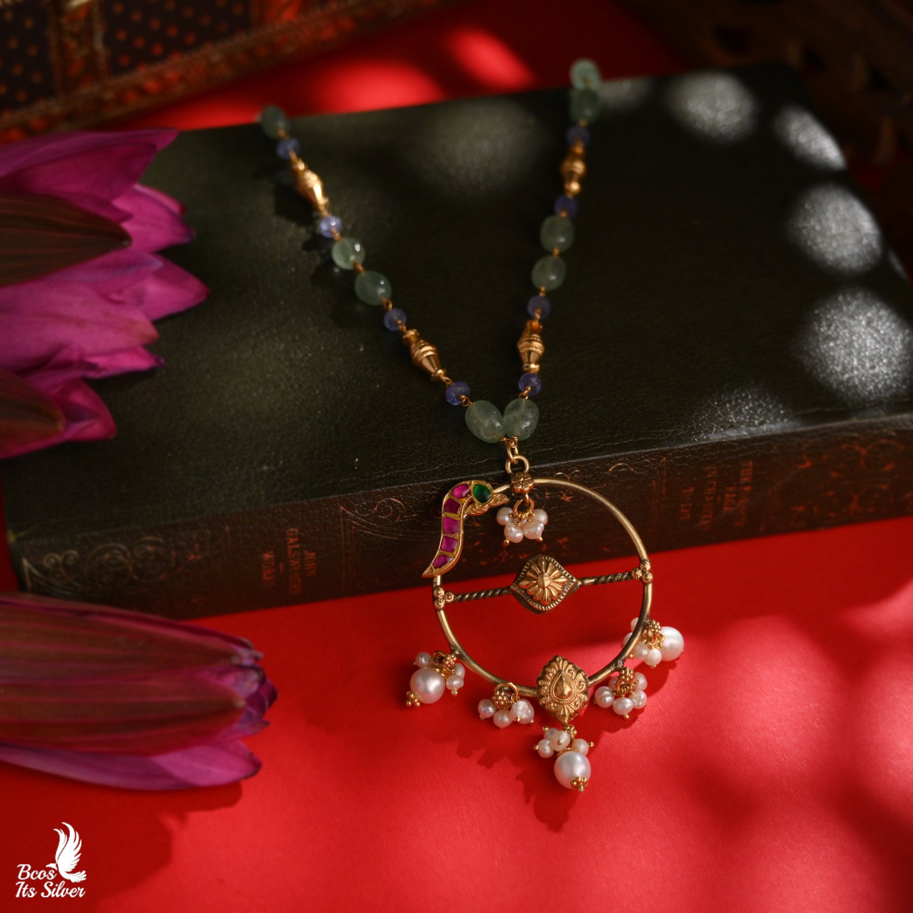 925 Silver Gold Plated Beads Haram- 4971