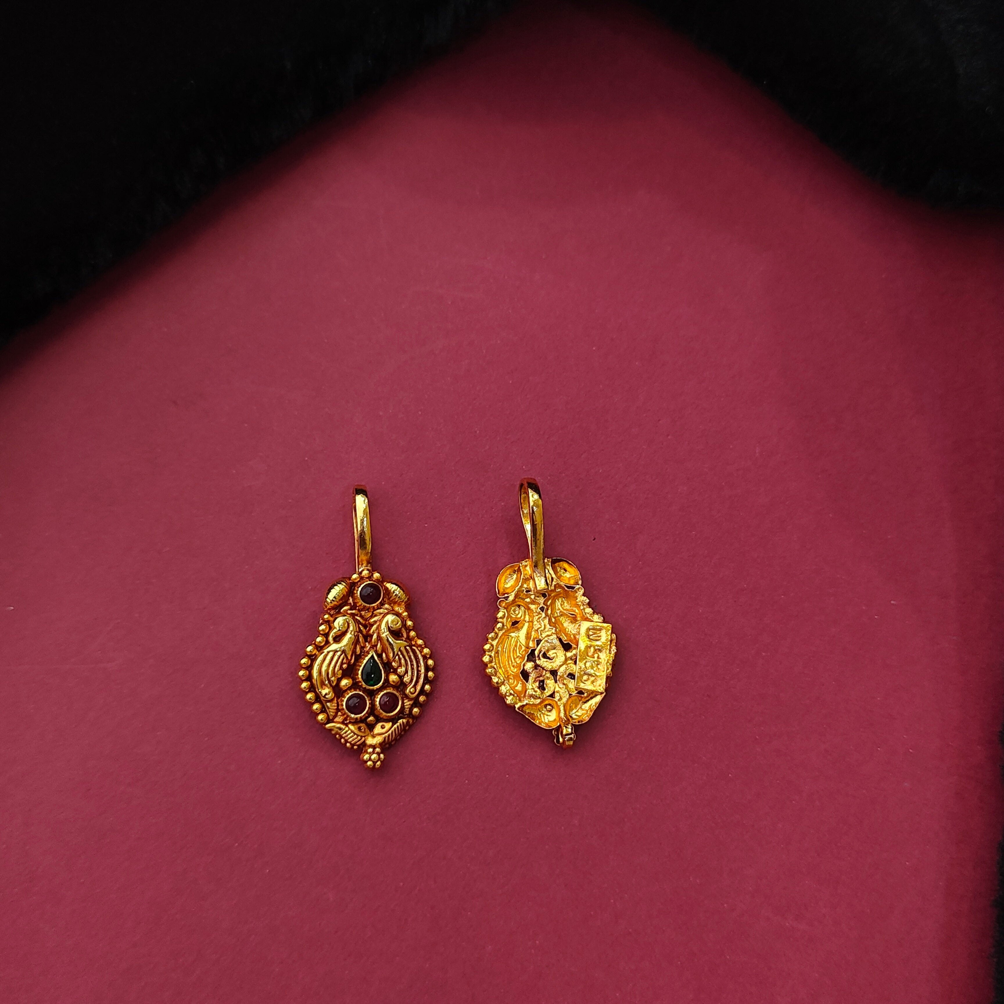 925 Silver Gold Plated Bugadi -0109