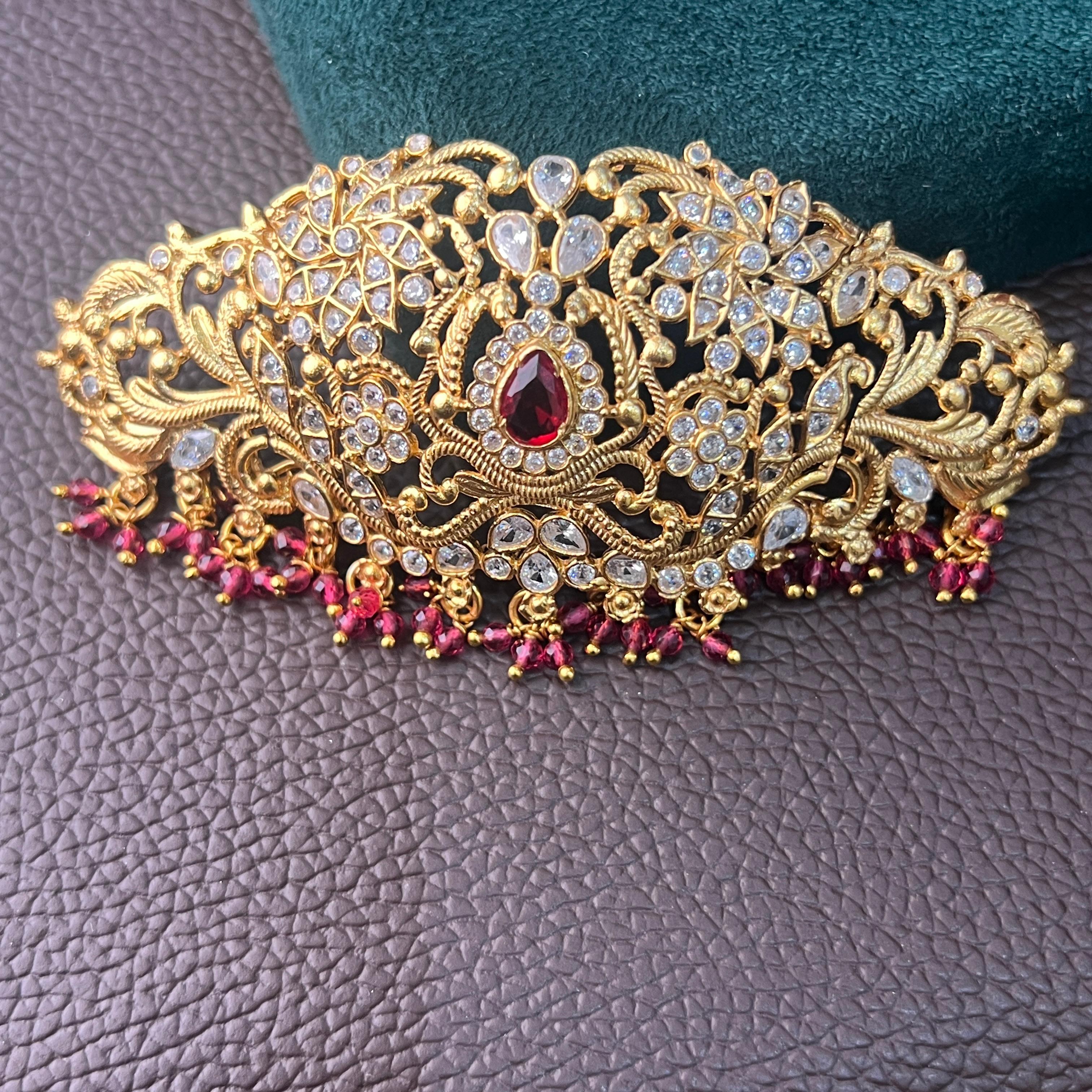 925 Silver Gold Plated Choker-1200