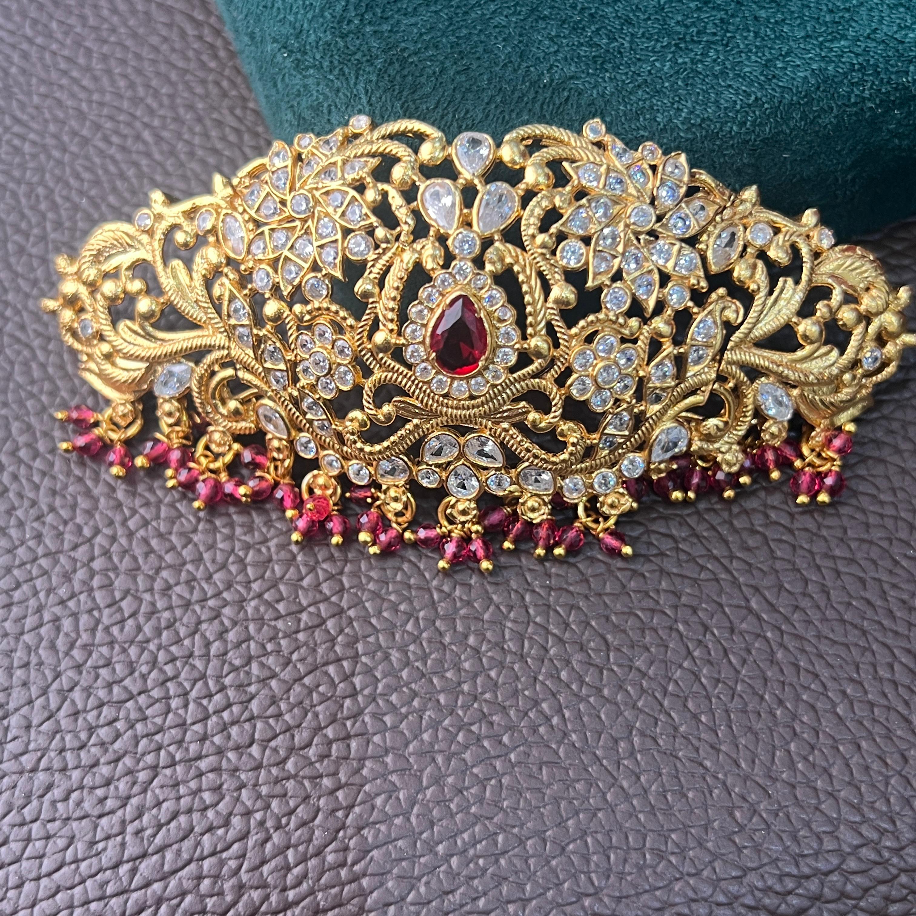 925 Silver Gold Plated Choker-1200