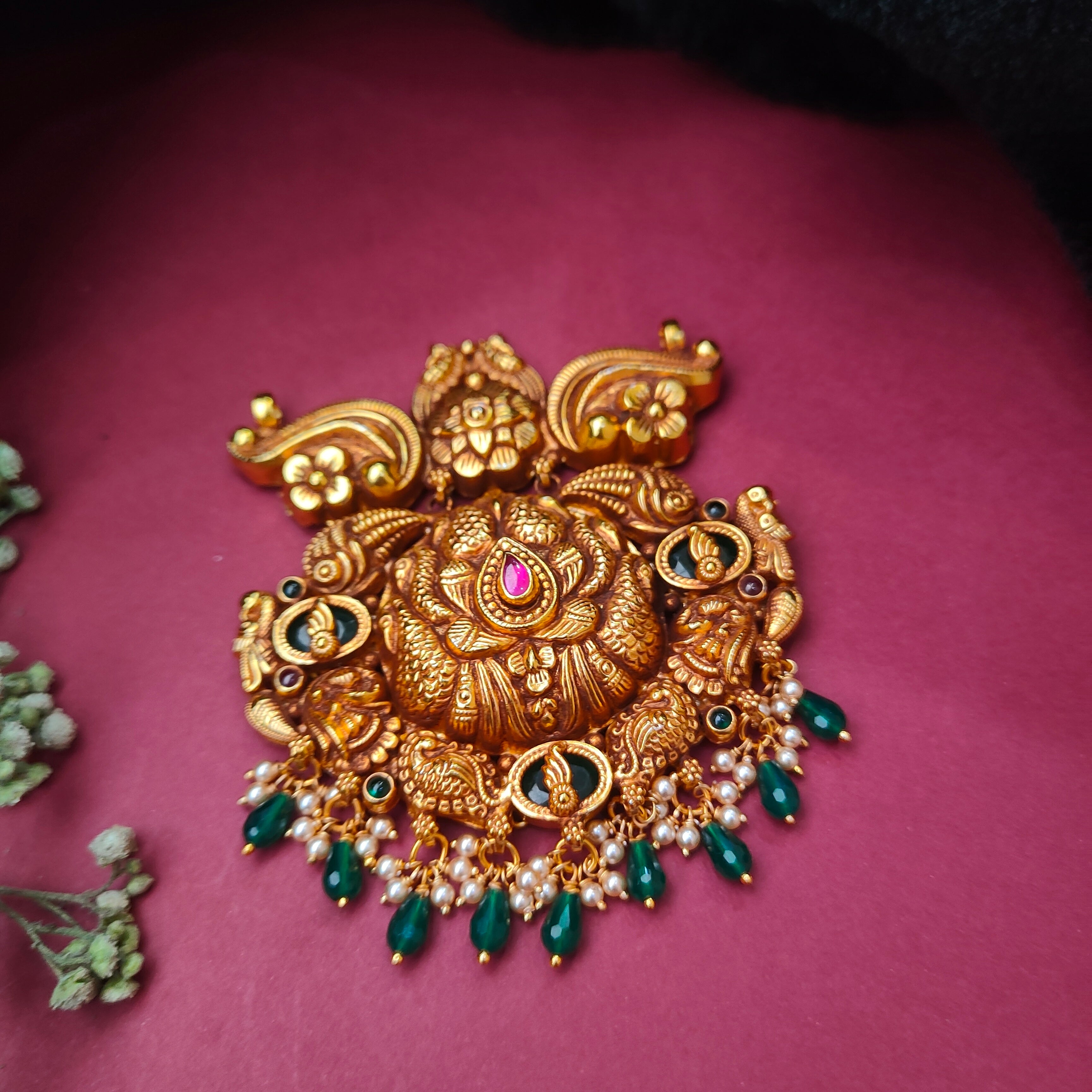 925 Silver Gold Plated Pendant-0555