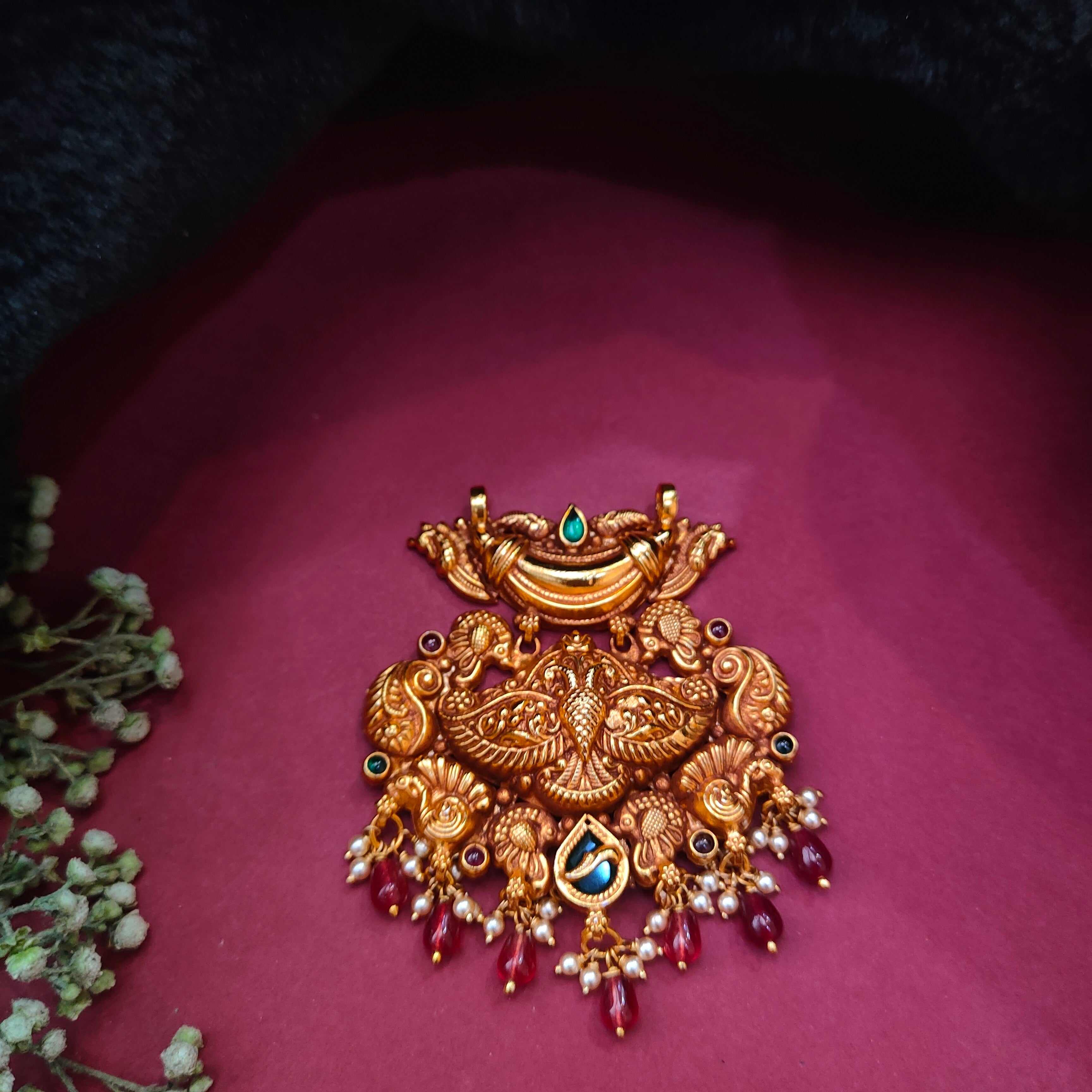 925 Silver Gold Plated Pendant-0540
