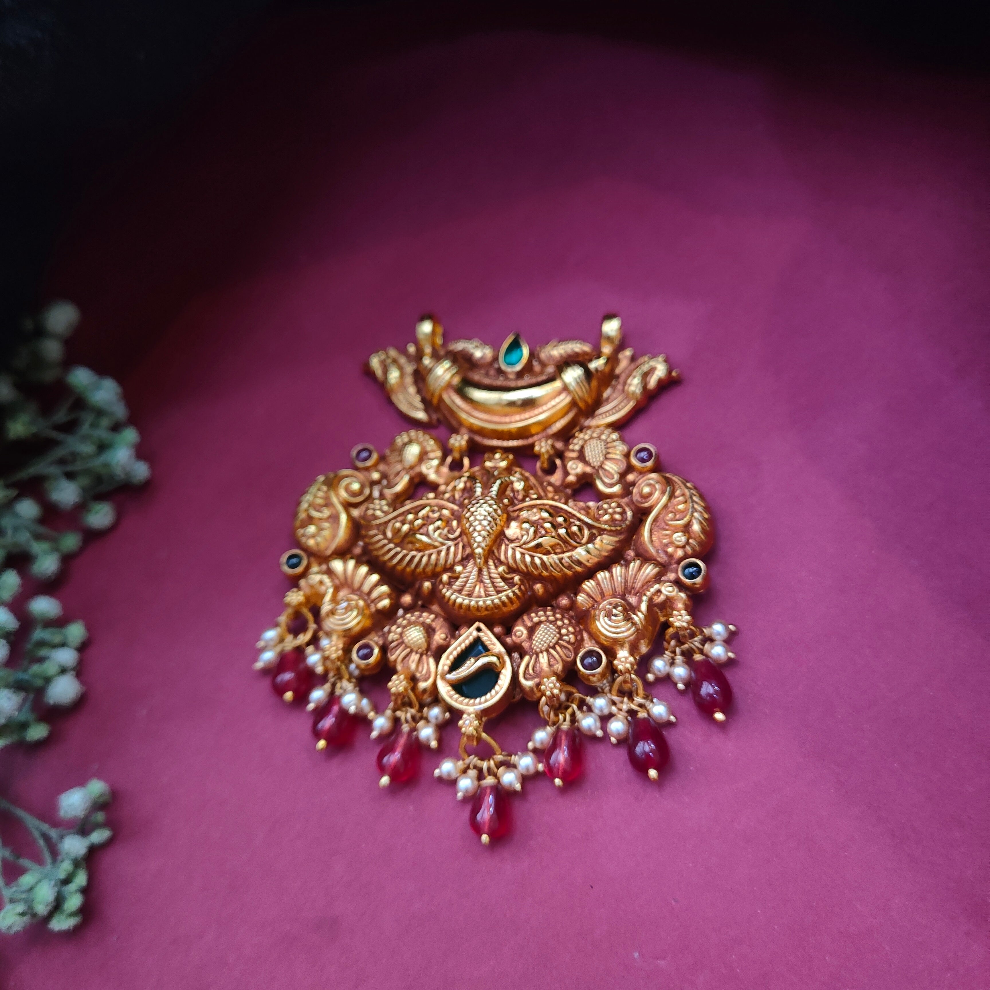 925 Silver Gold Plated Pendant-0540