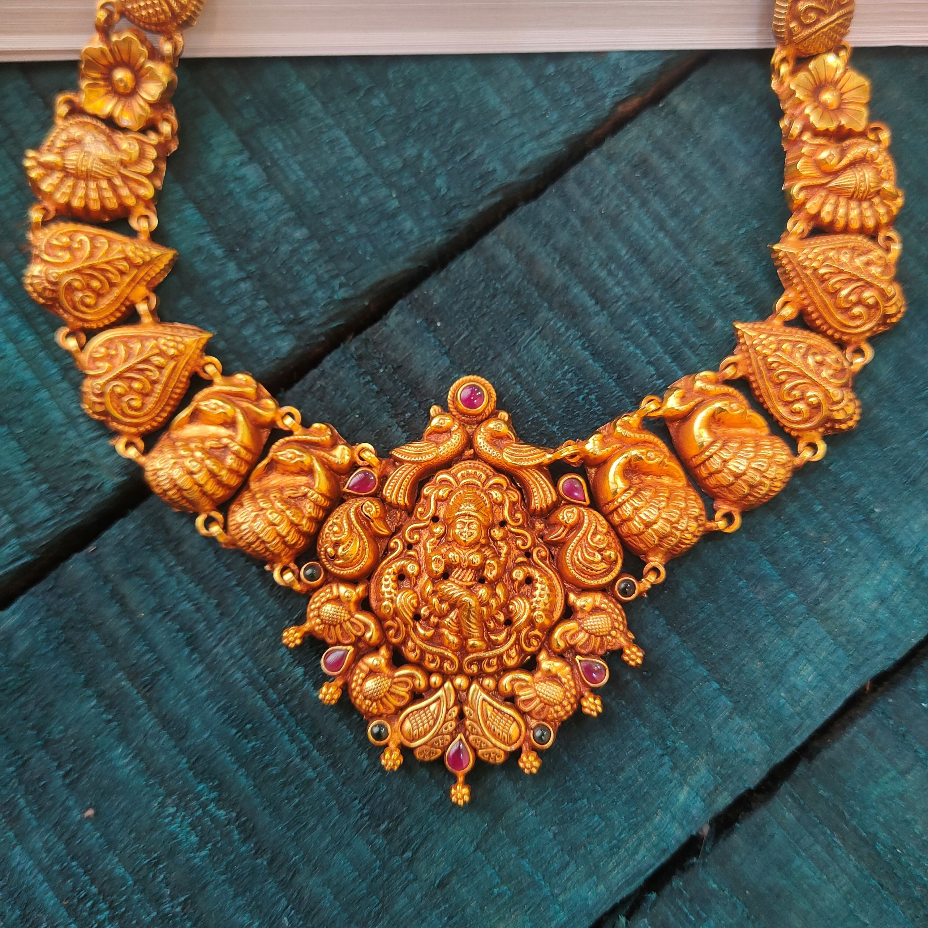 925 Silver Lakshmi Nakshi Necklace -5558