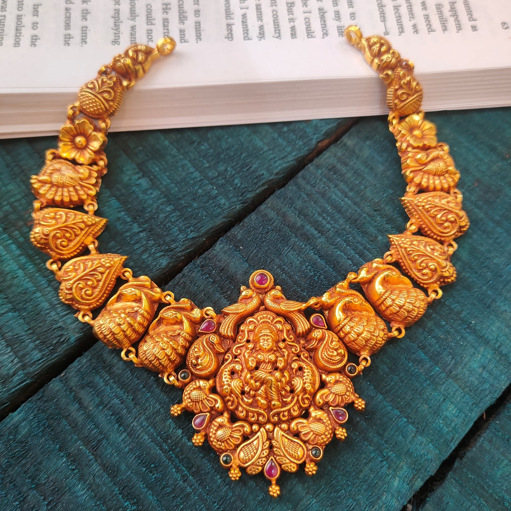 925 Silver Lakshmi Nakshi Necklace -5558