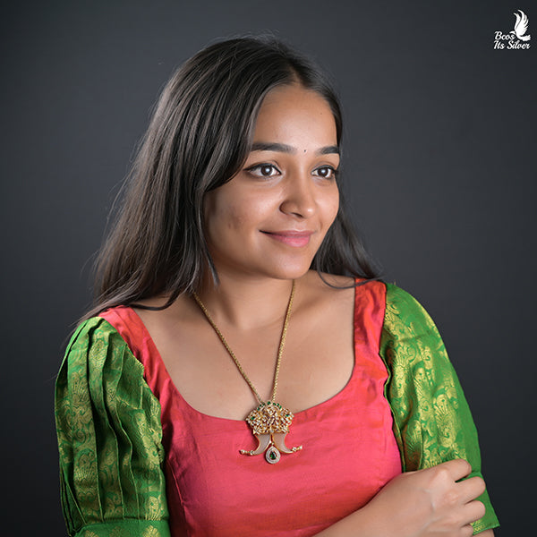 925 Silver Puligoru Flower Pendant -0425