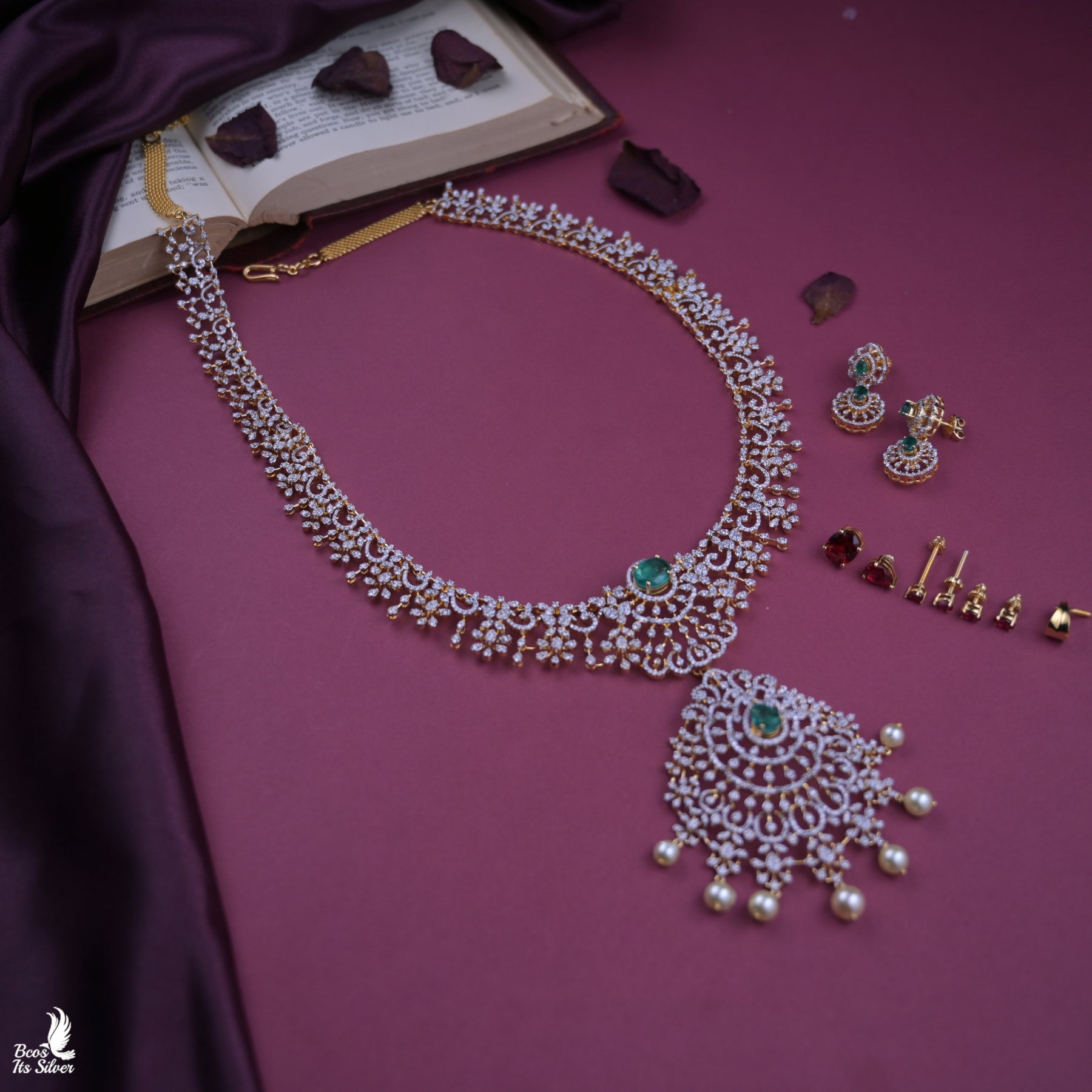 925 Silver Theia Diamond lookalike Haram - 7044