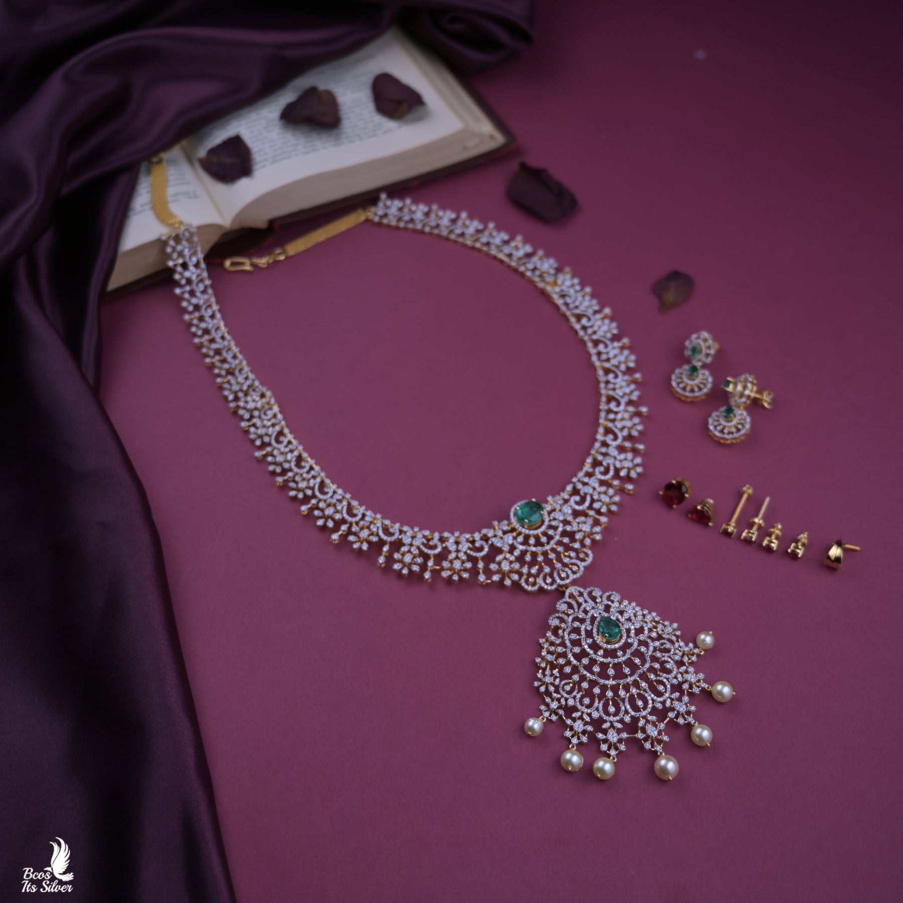 925 Silver Theia Diamond lookalike Haram - 7044