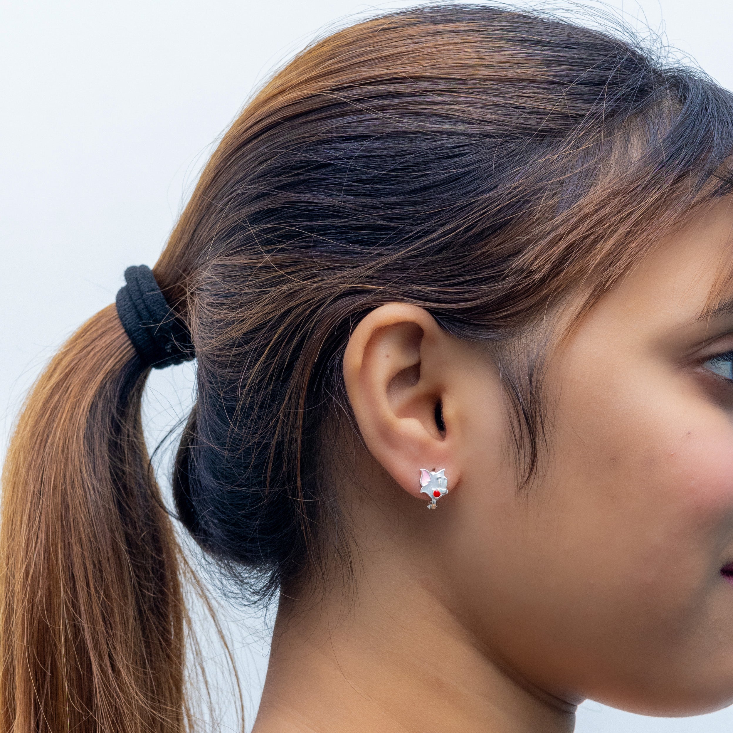 925 Silver Tom Ear stud-8954