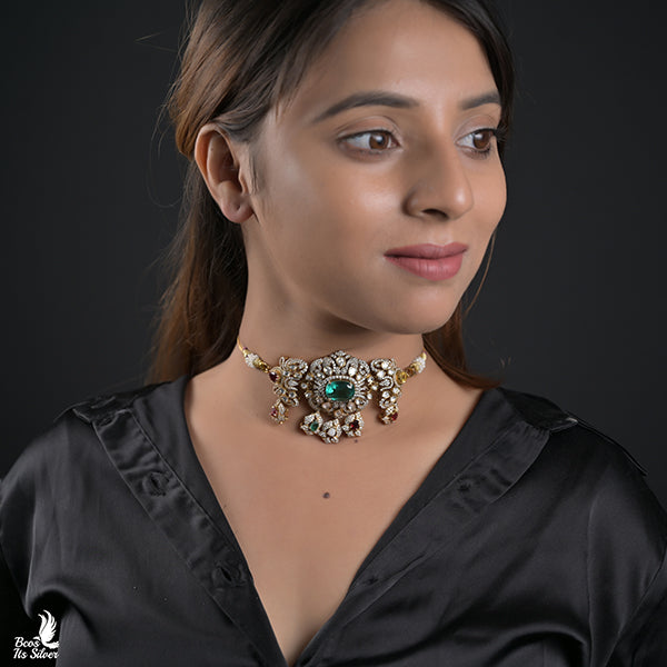 925 Silver Victorian Choker-0925