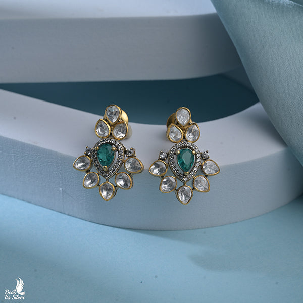 925 Silver Victorian EarStud-0466