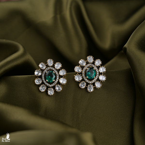 925 Silver Victorian Ear Stud - 6676