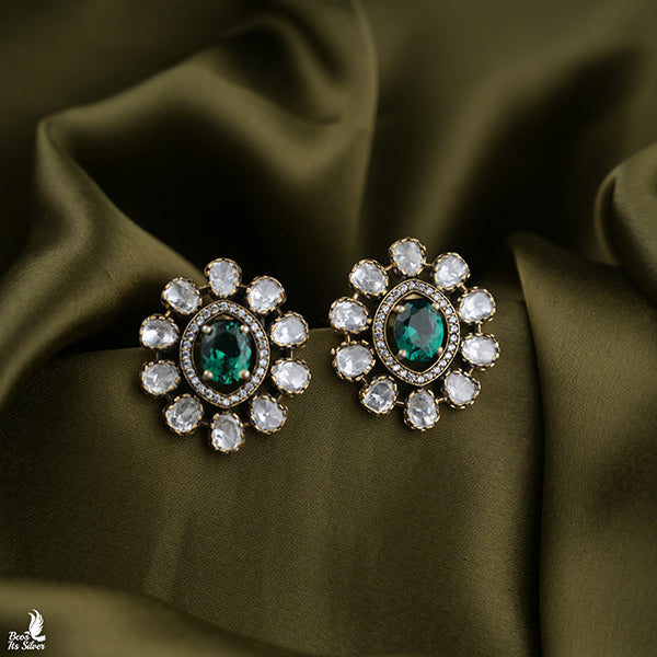 925 Silver Victorian Ear Stud - 6676