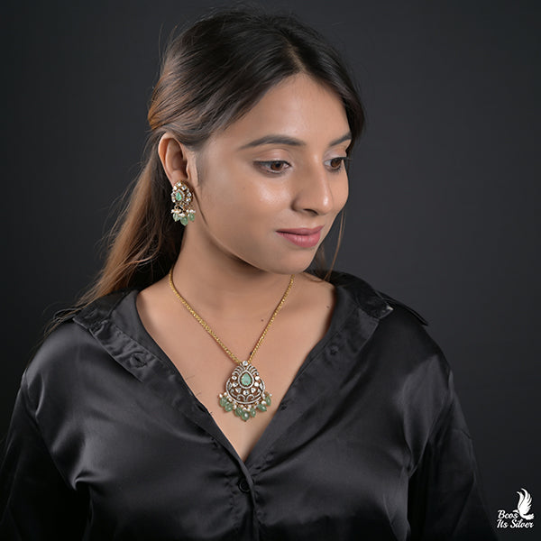 925 Silver Victorian Pendant with Earstud -0967