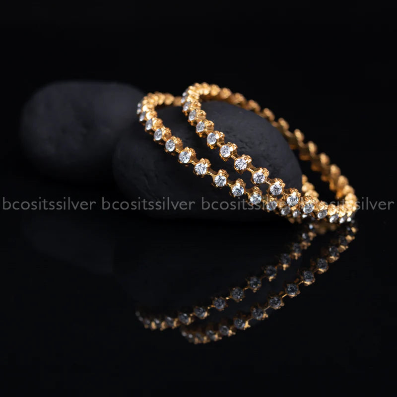 925 silver Close settings bangle 2.8 - 1100 (MADE TO ORDER)