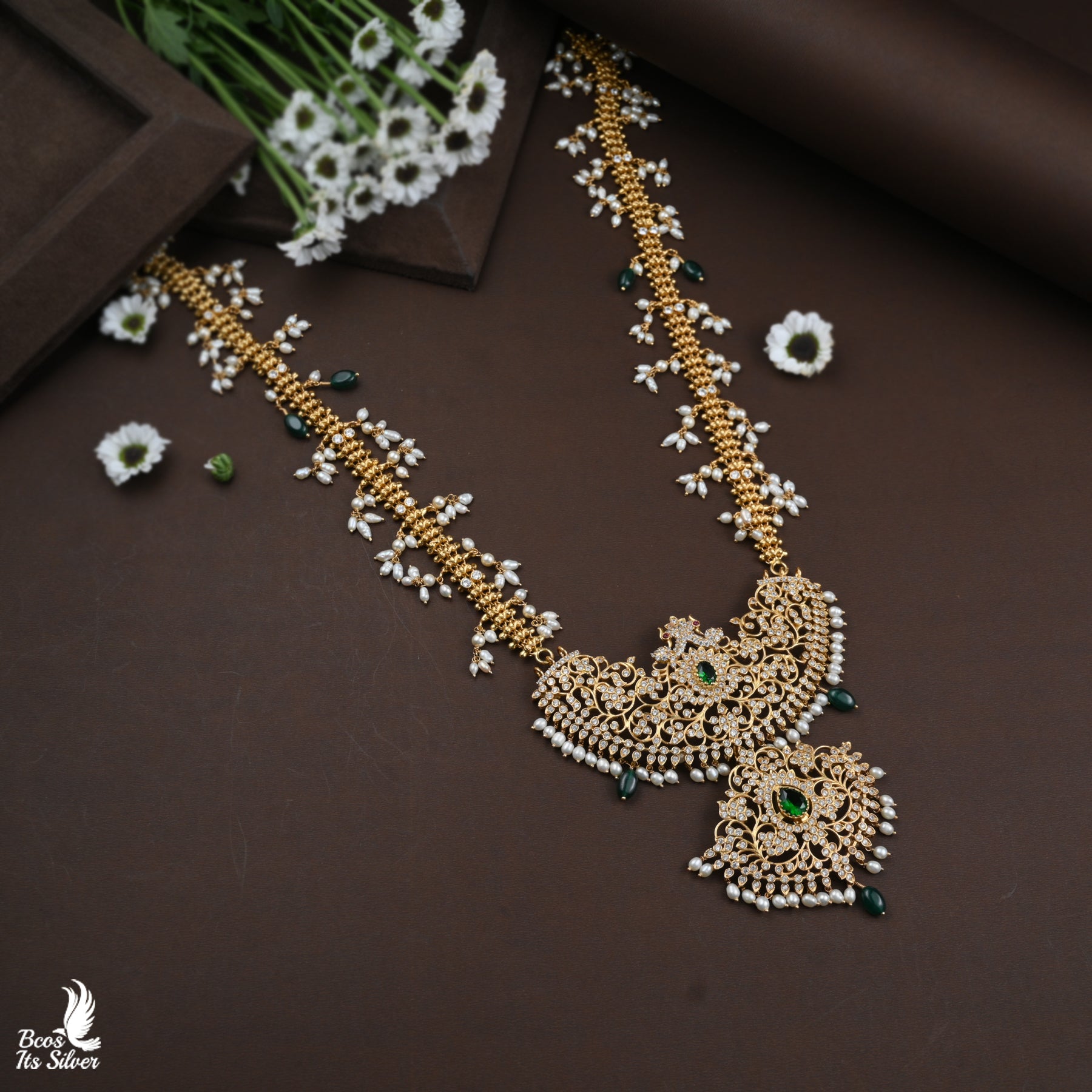925 silver Gold Plated Beads Haram - 4028
