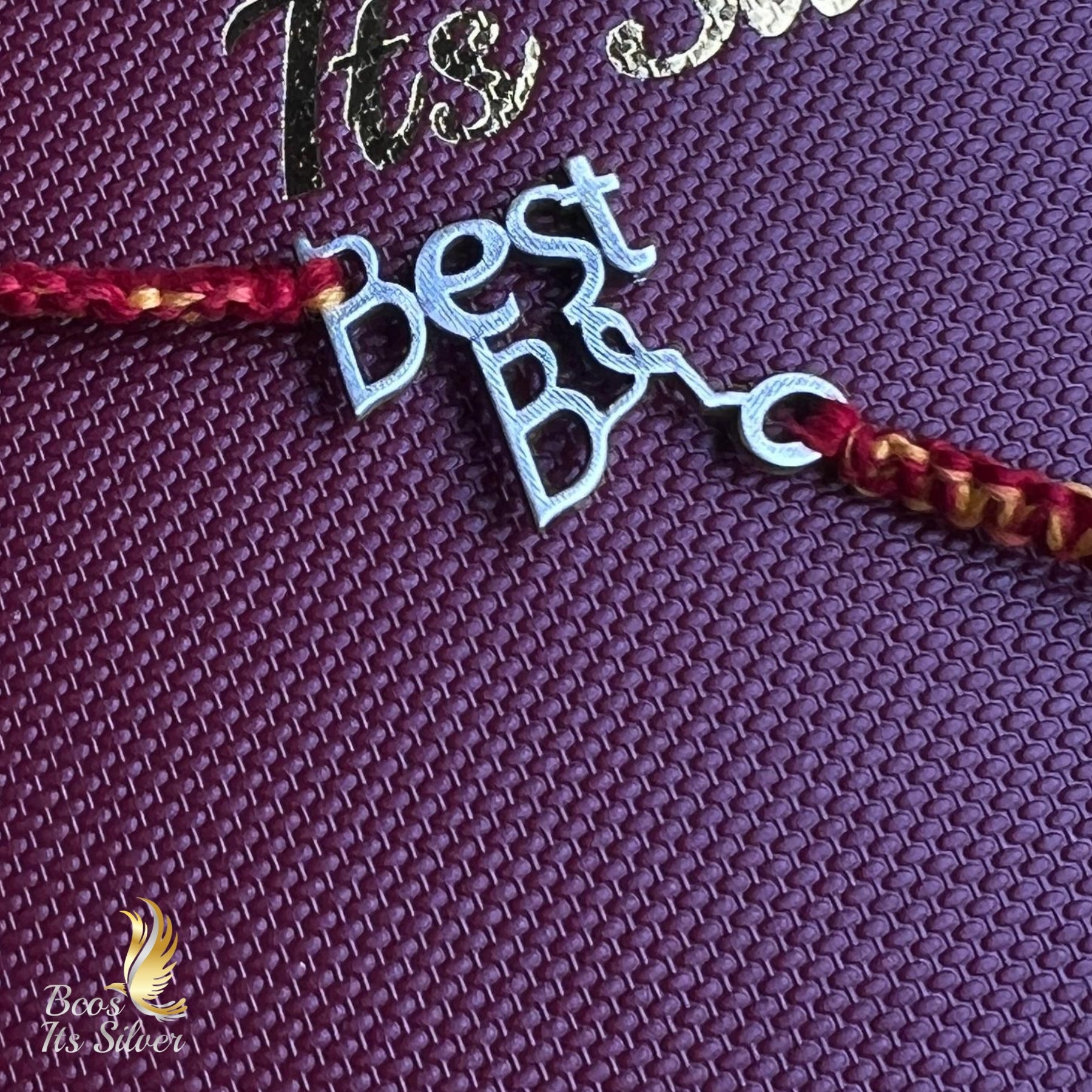 925 Silver Best Bro Rakhi 6505