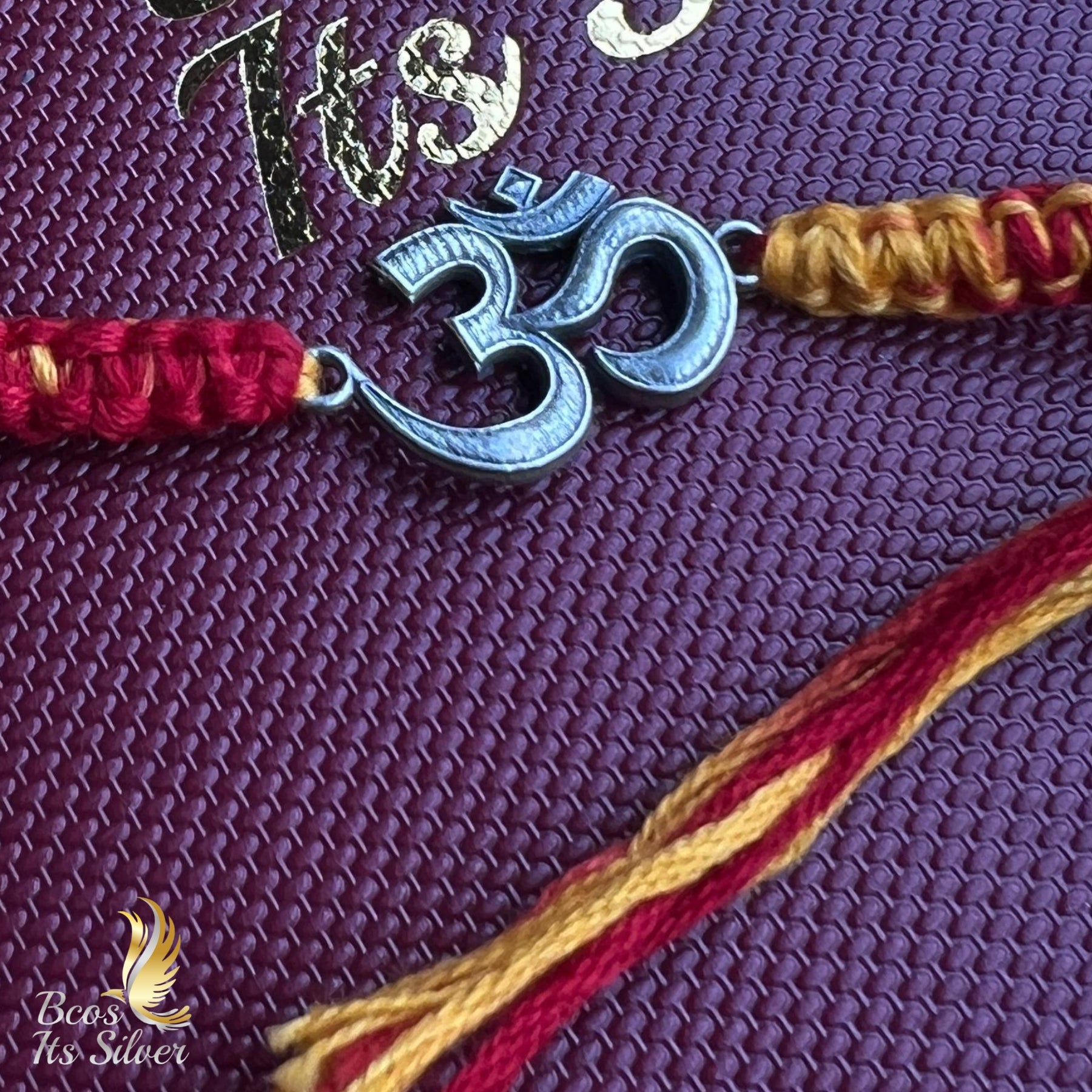 925 Silver Big Om Rakhi-6503