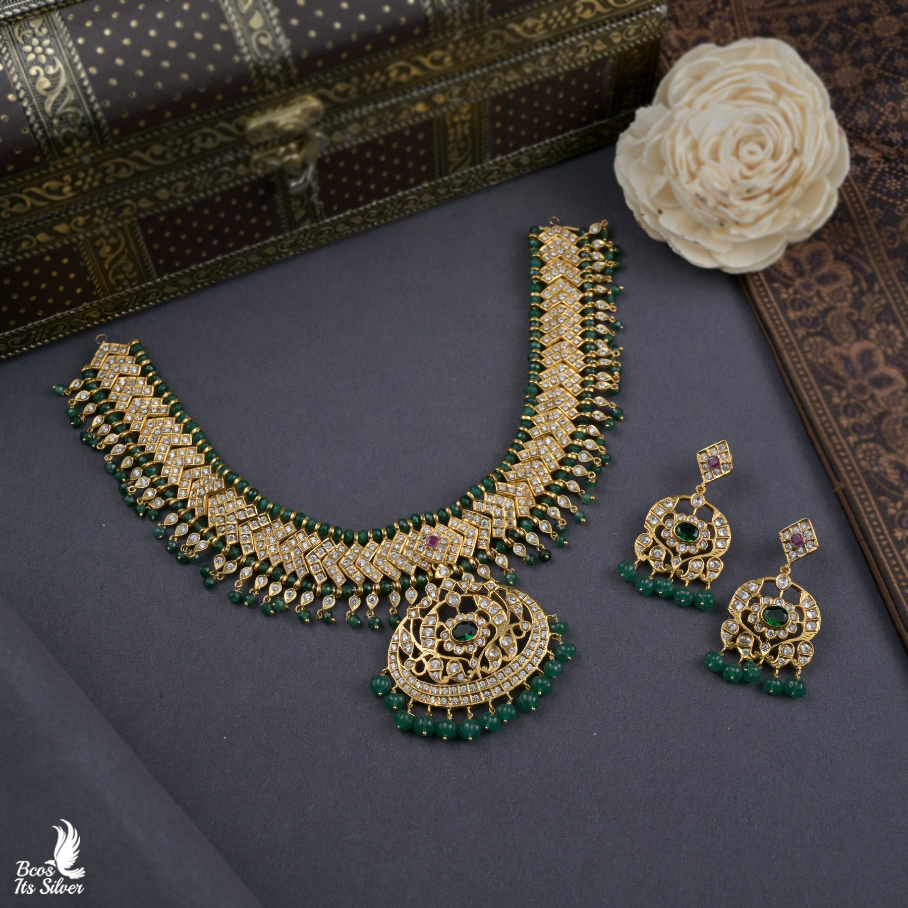 Bridal CZ Necklace - 5587