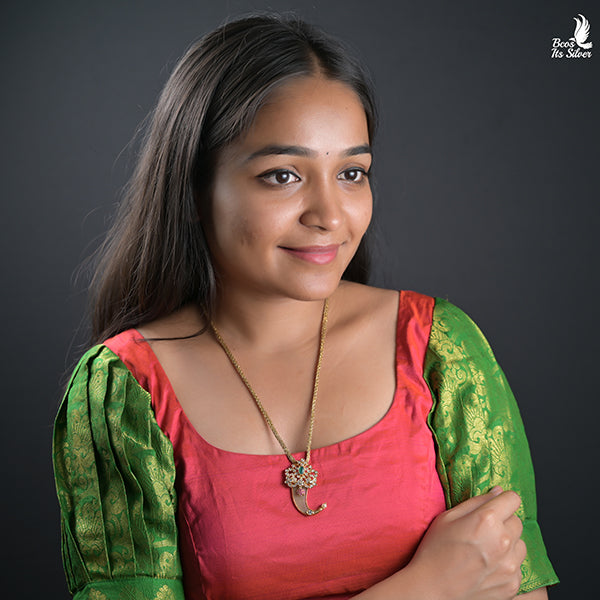 925 Silver CZ Puligoru Pendant -0444