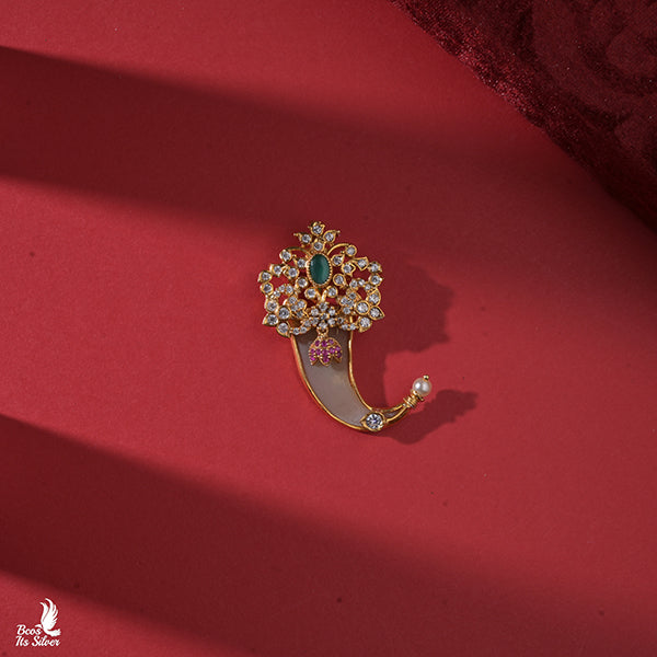 925 Silver CZ Puligoru Pendant -0444