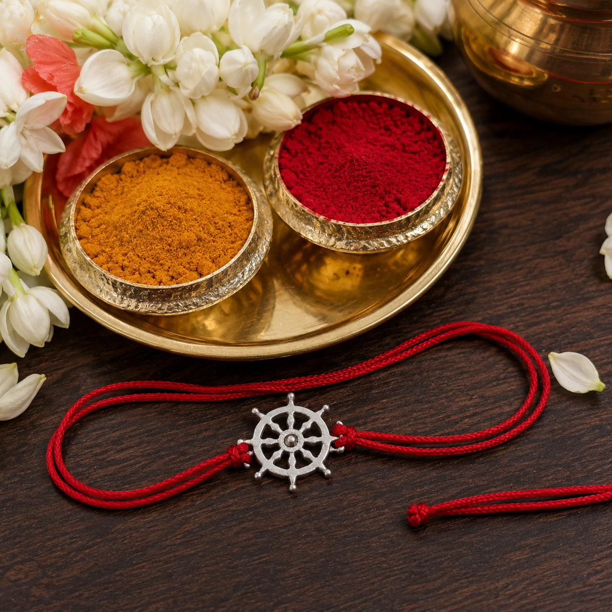 925 Silver Chakra Rakhi — 6290
