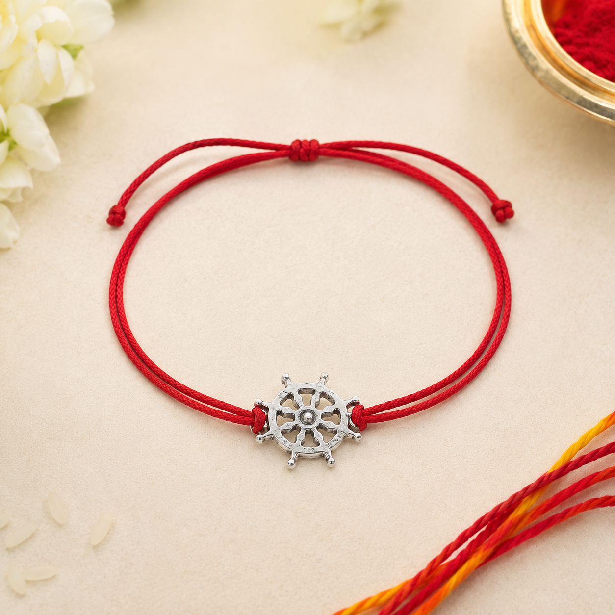 925 Silver Chakra Rakhi — 6290