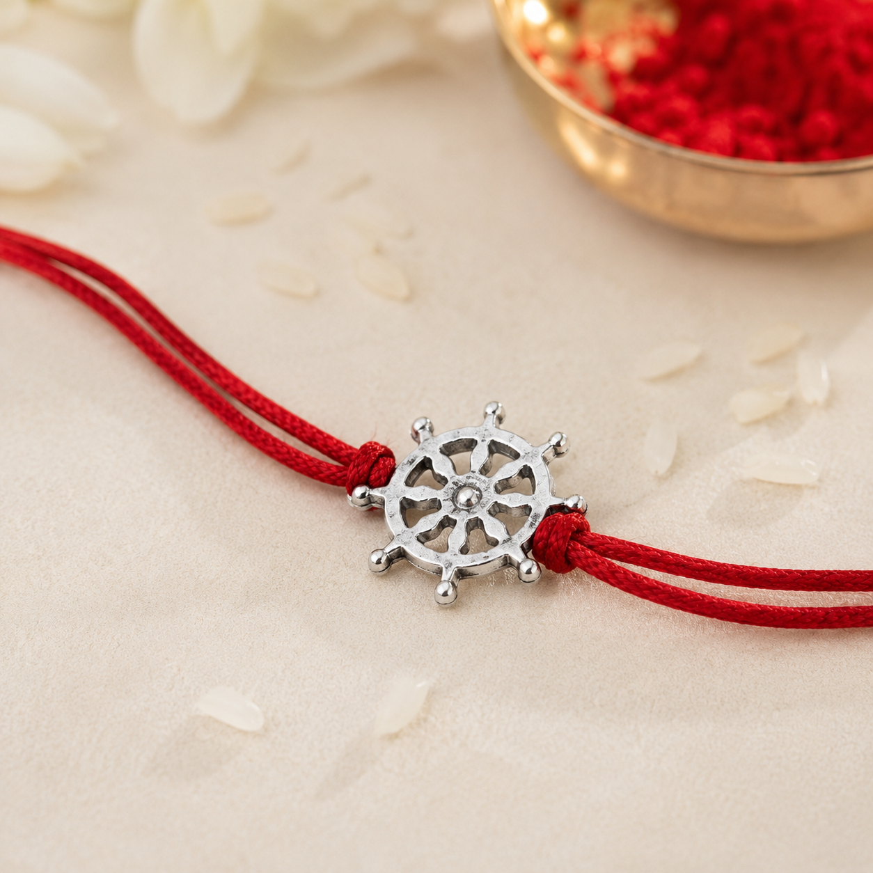 925 Silver Chakra Rakhi — 6290