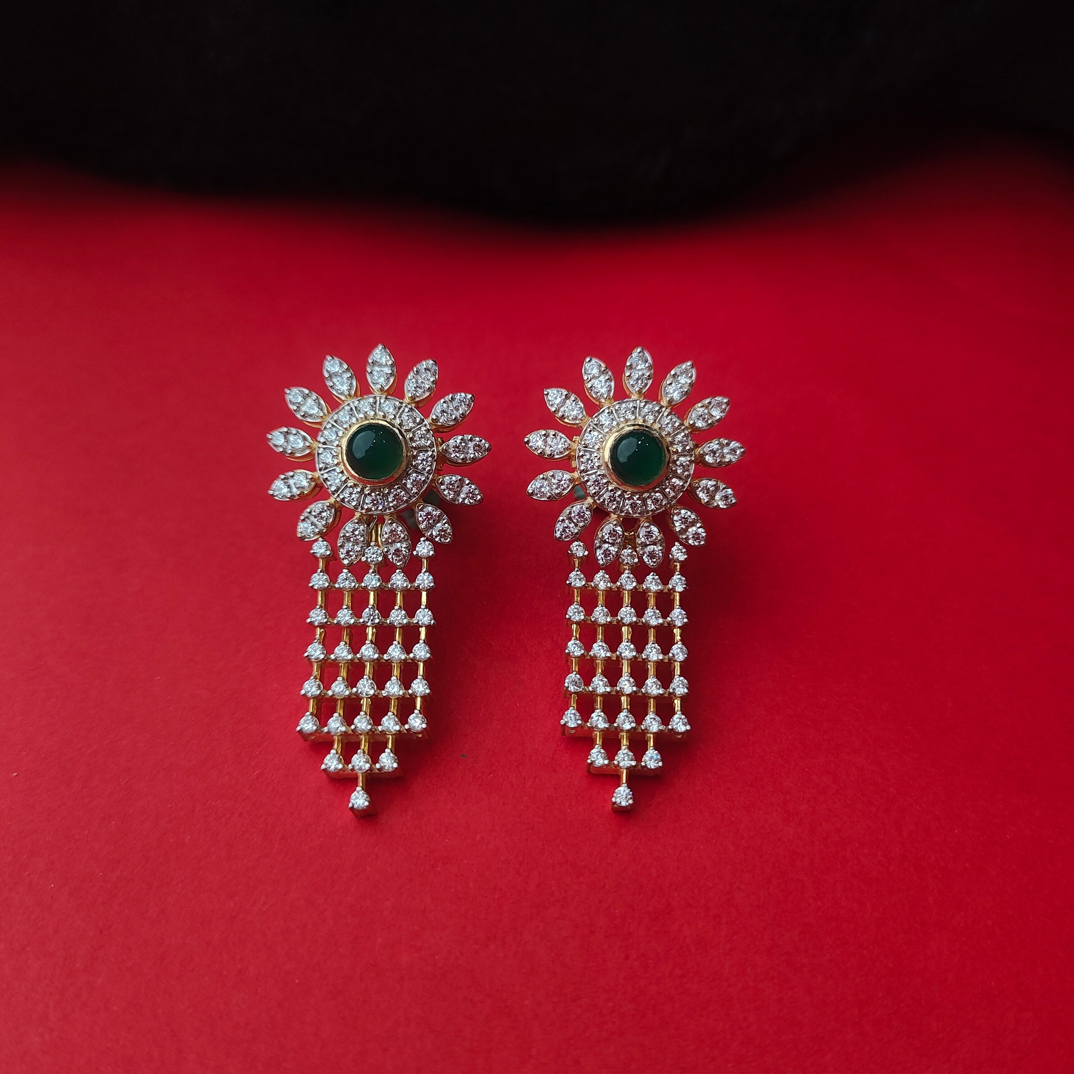 925 Silver Theia Diamond Look Drop Earring -0076