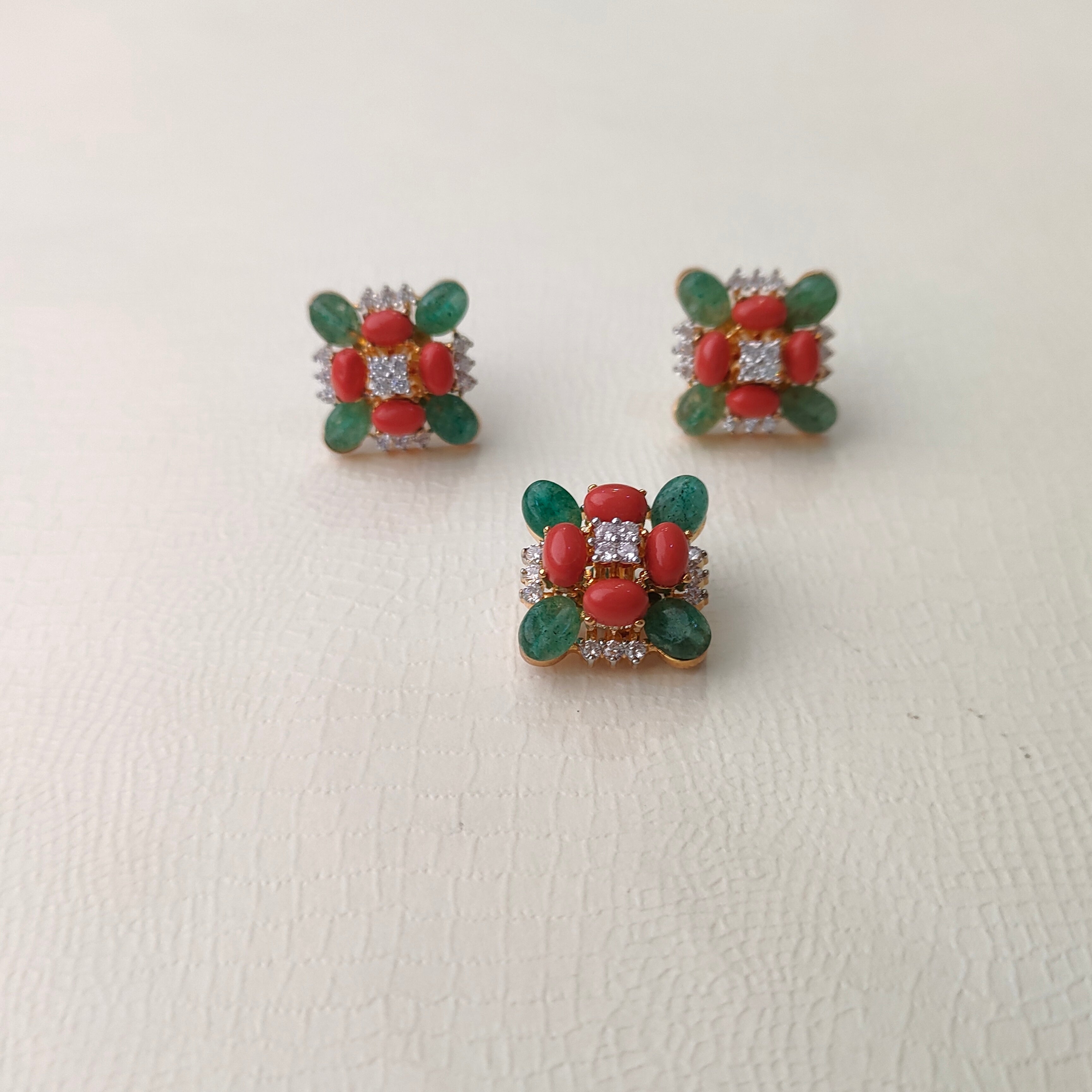 925 Silver Floral Pendant set-1480