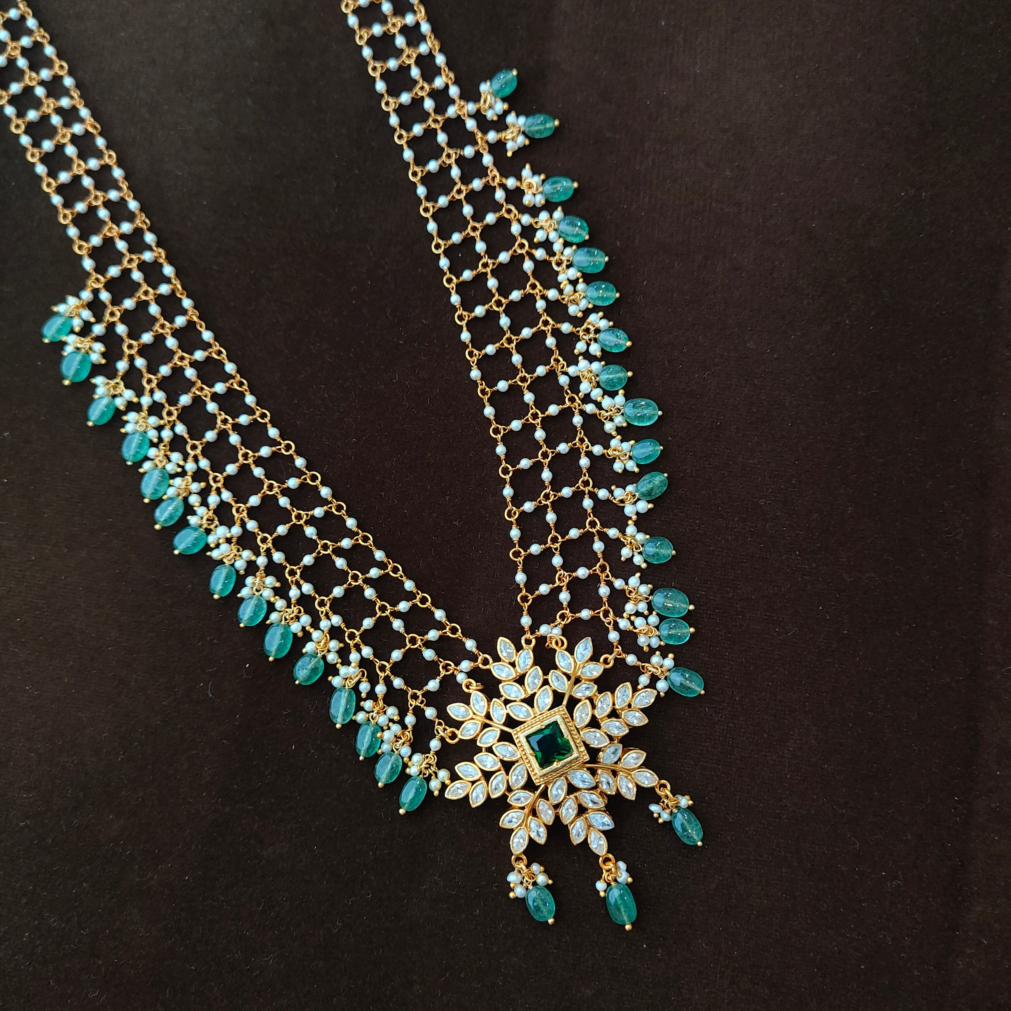 925 Silver Gold Plated Flower beads Haram-1346