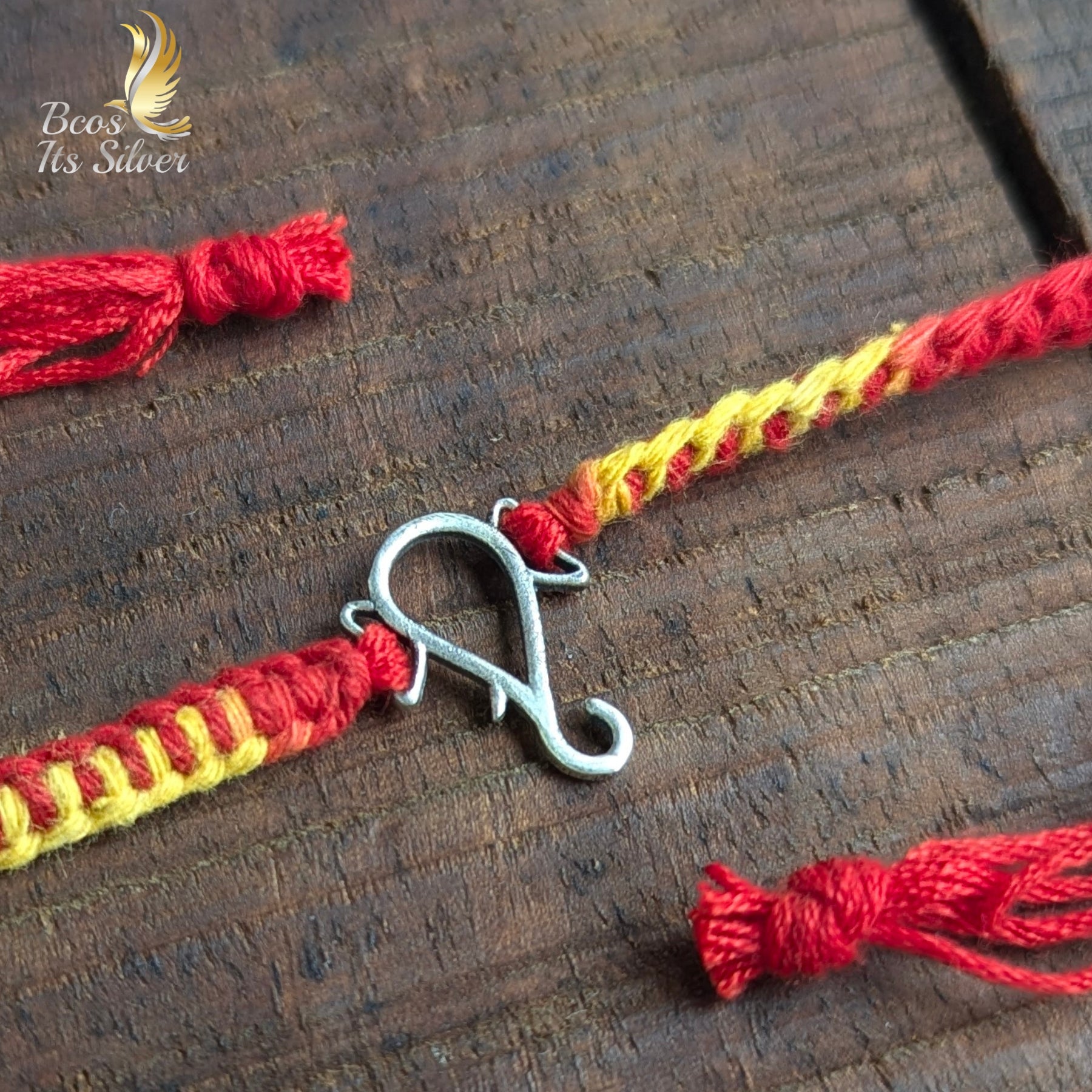 925 Silver Ganesha Rakhi - 6432