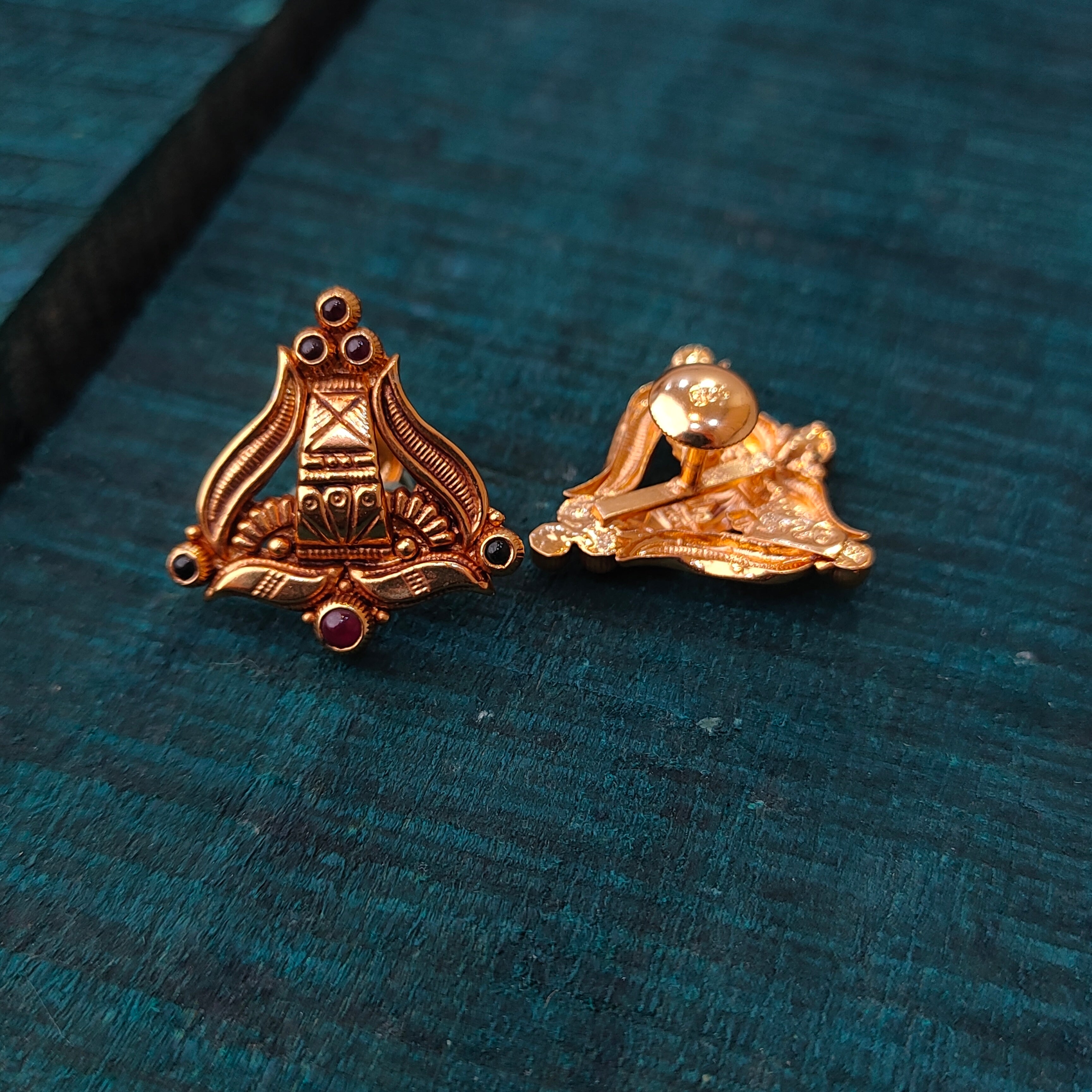 925 Silver Gold Plated Earstud -1403