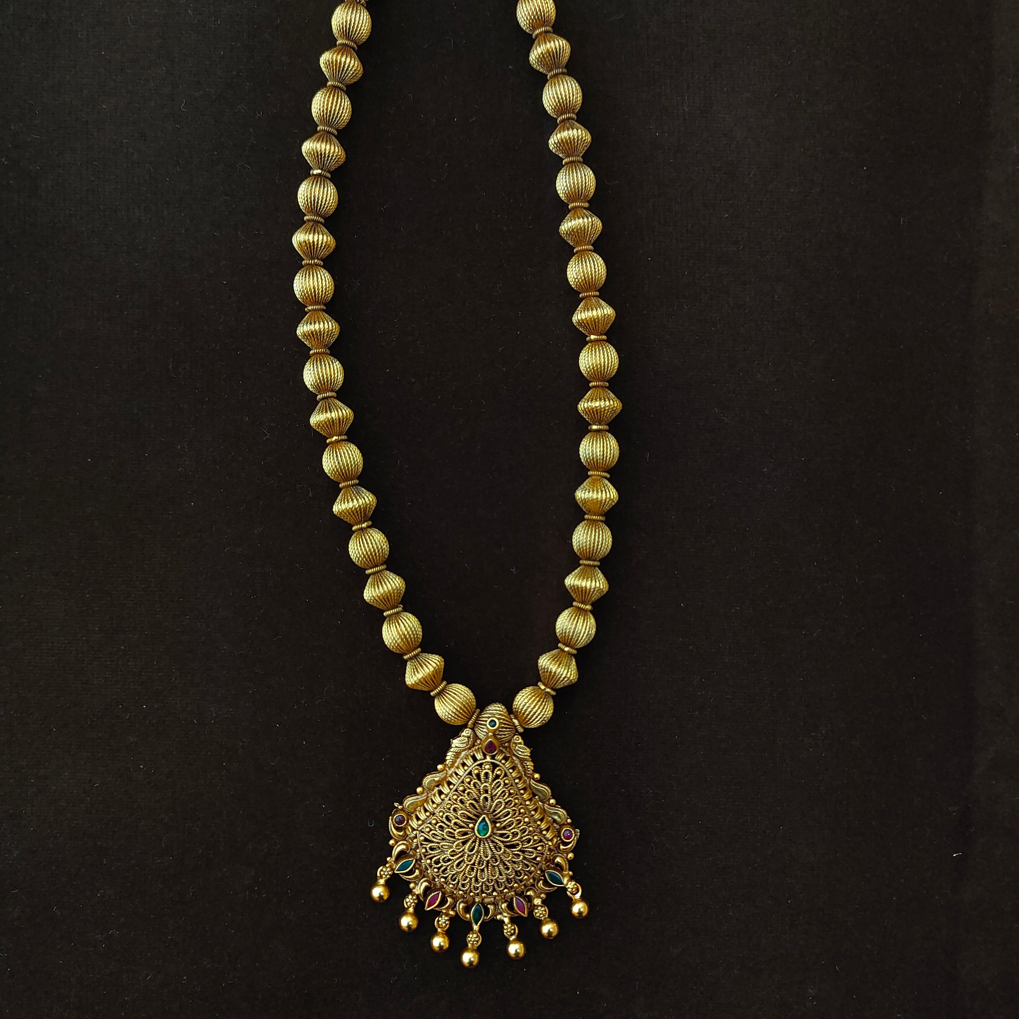 925 Silver Gold Plated Haram-1394