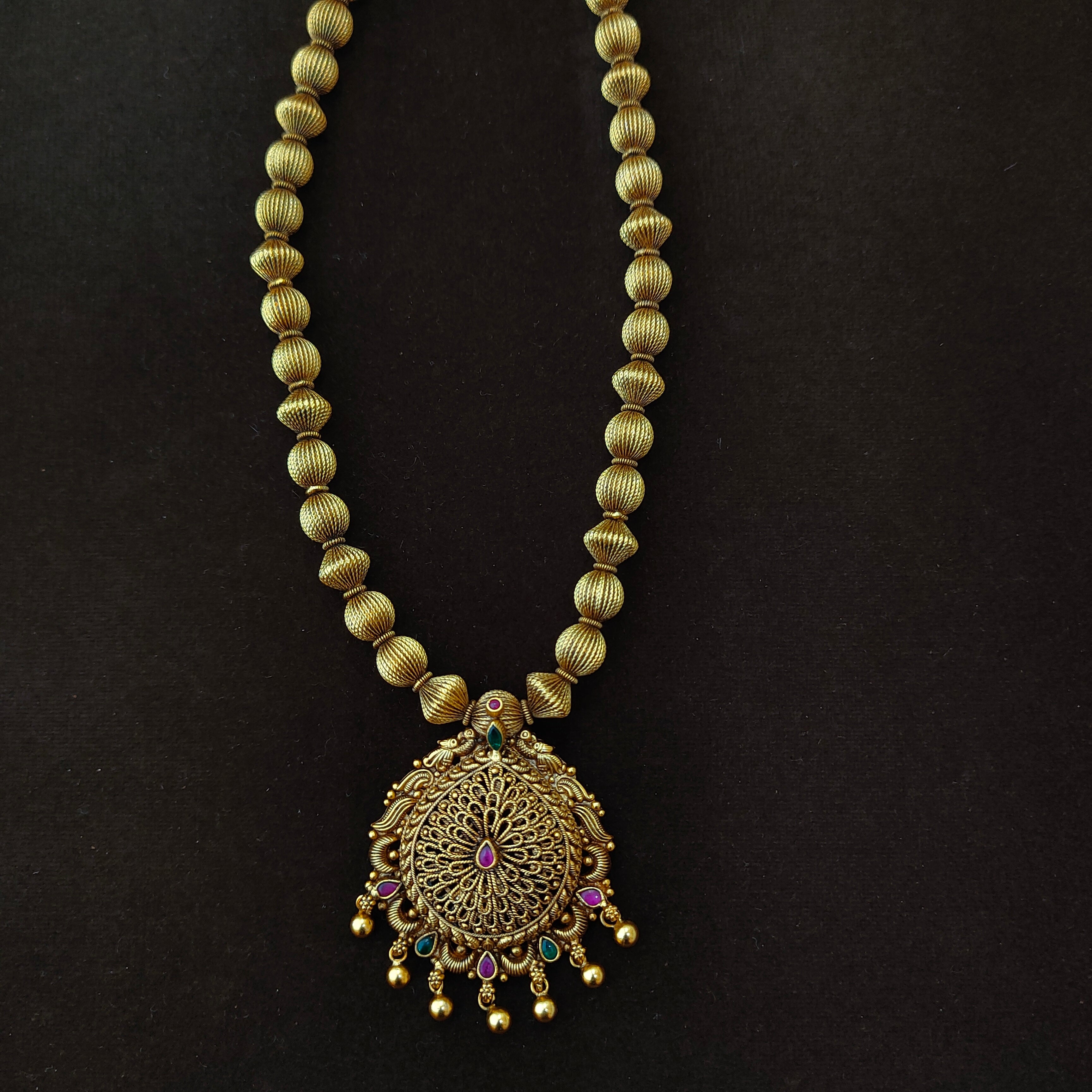 925 Silver Gold Plated Haram-1395