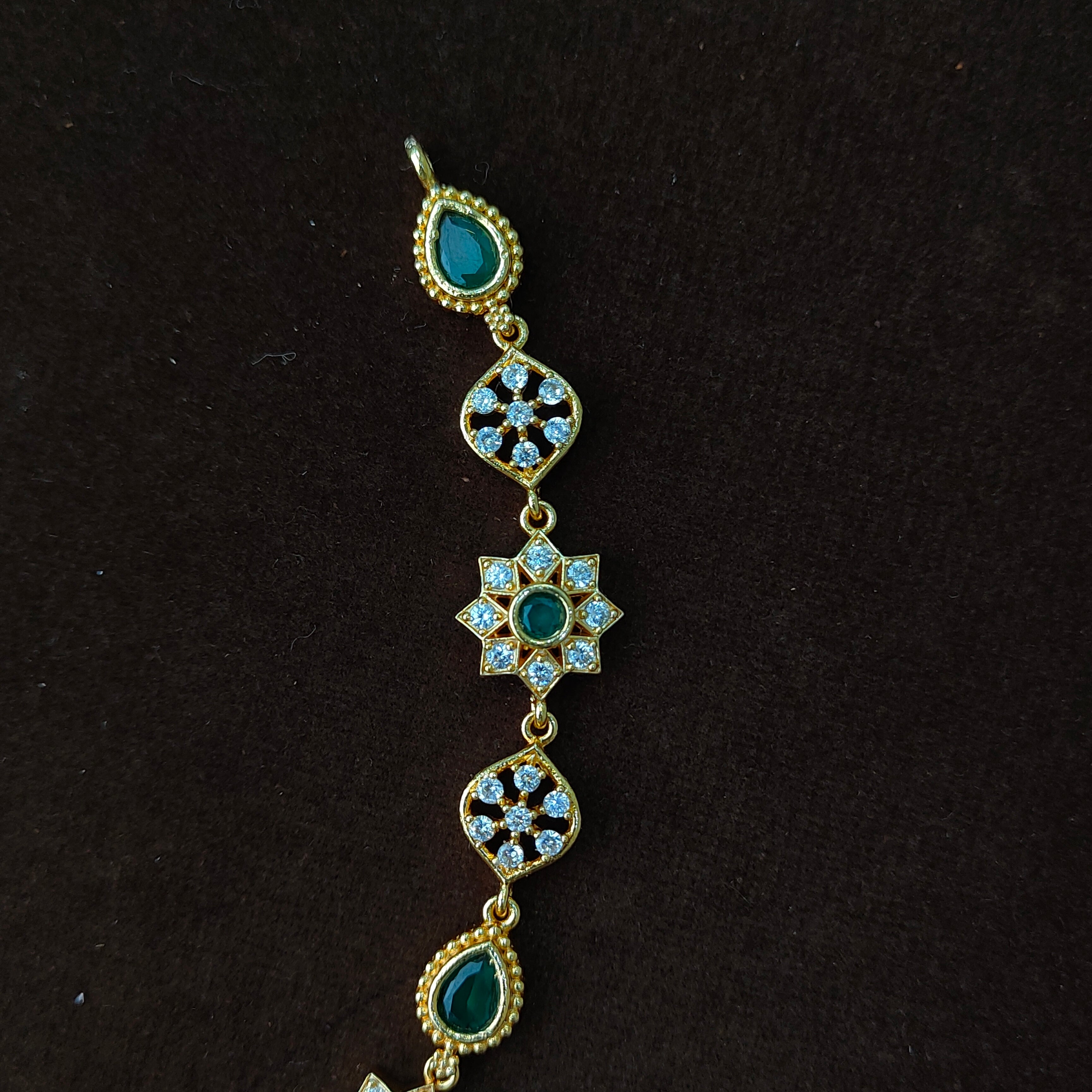 925 Silver Gold Plated Necklace-5573