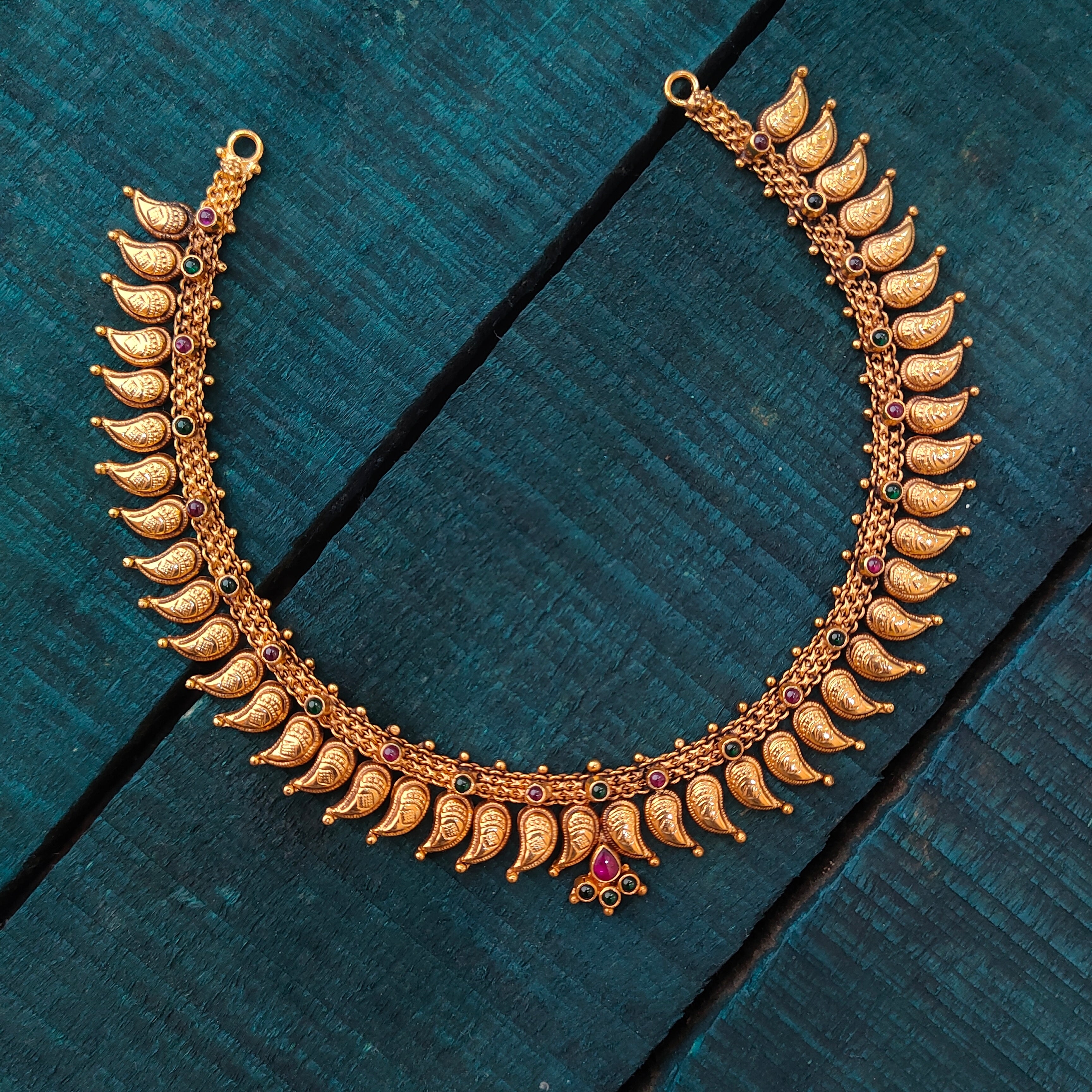 925 Silver Gold Plated Necklace - 4119