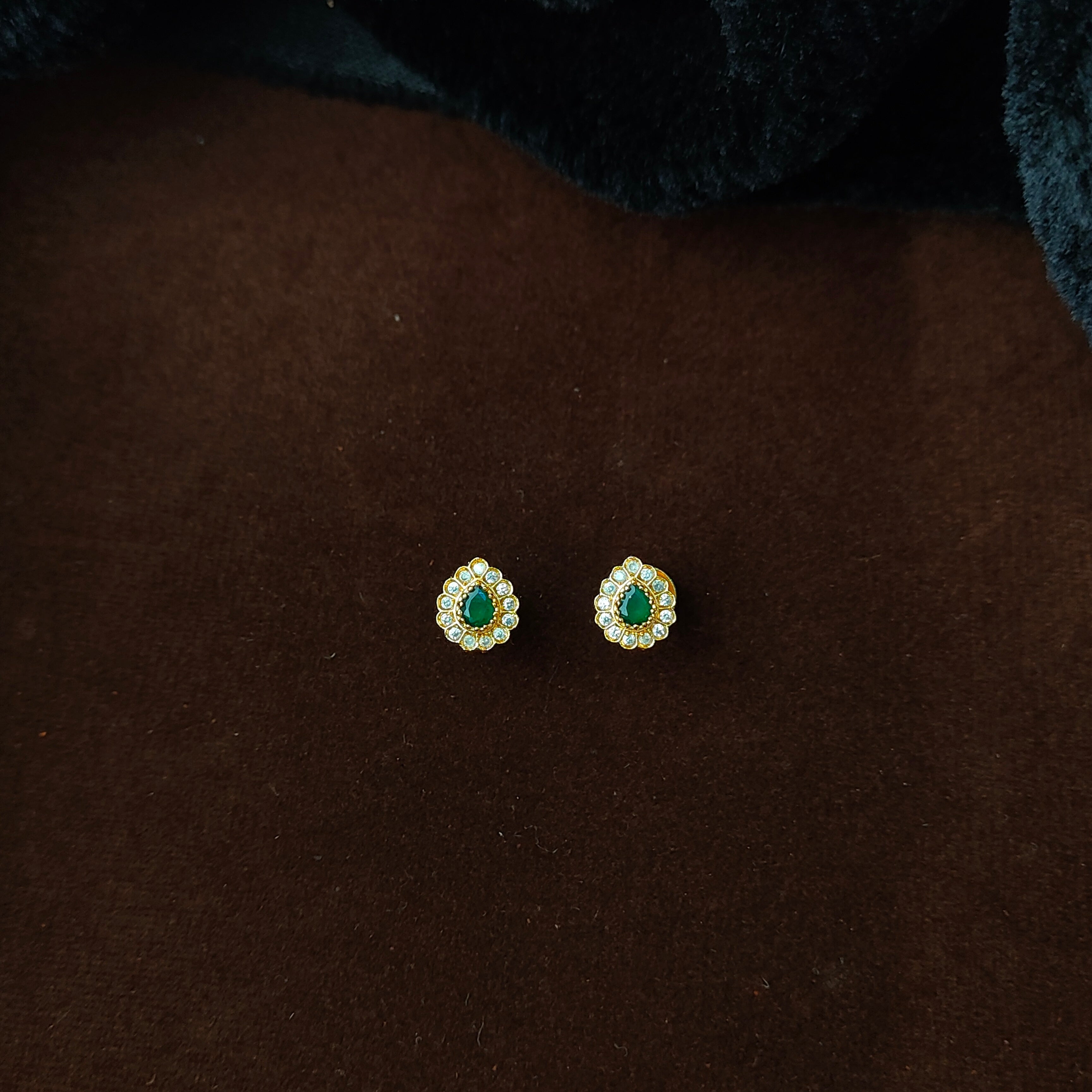 925 Silver Gold Plated Necklace Set-5597