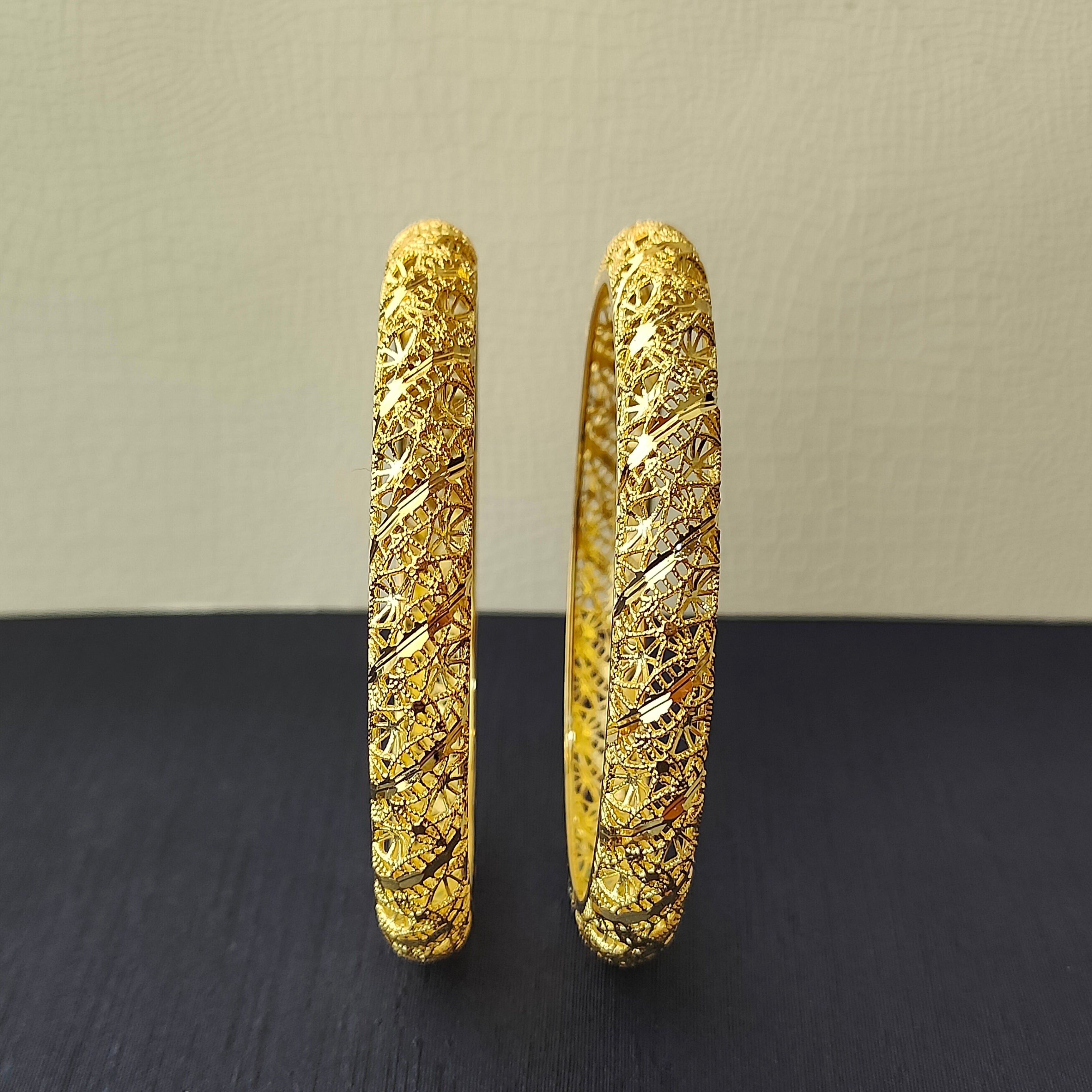 925 Silver Plain Turkish Bangle-0067 - Size 2.4