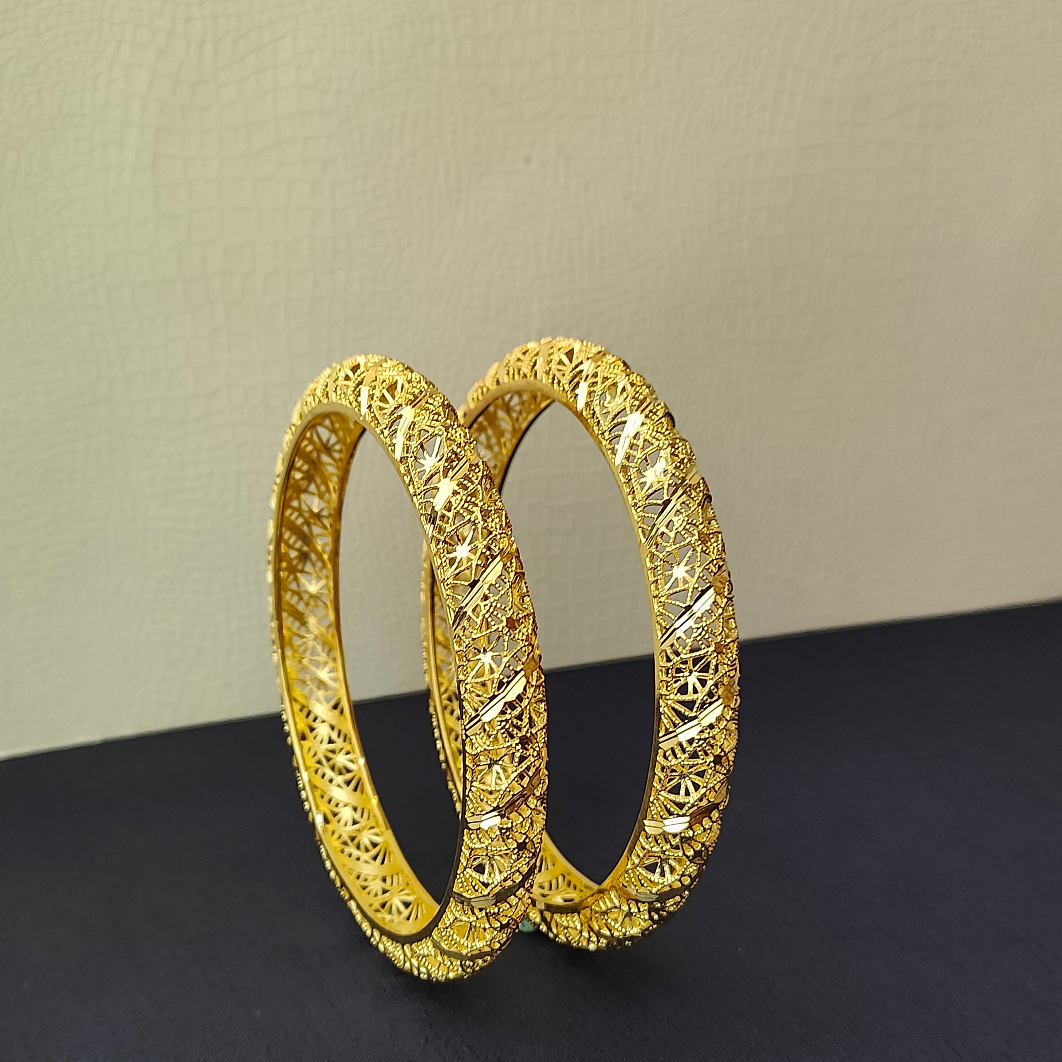 925 Silver Plain Turkish Bangle-0067 - Size 2.4