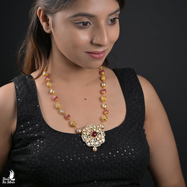 925 Gold Plated beads Haram -1020